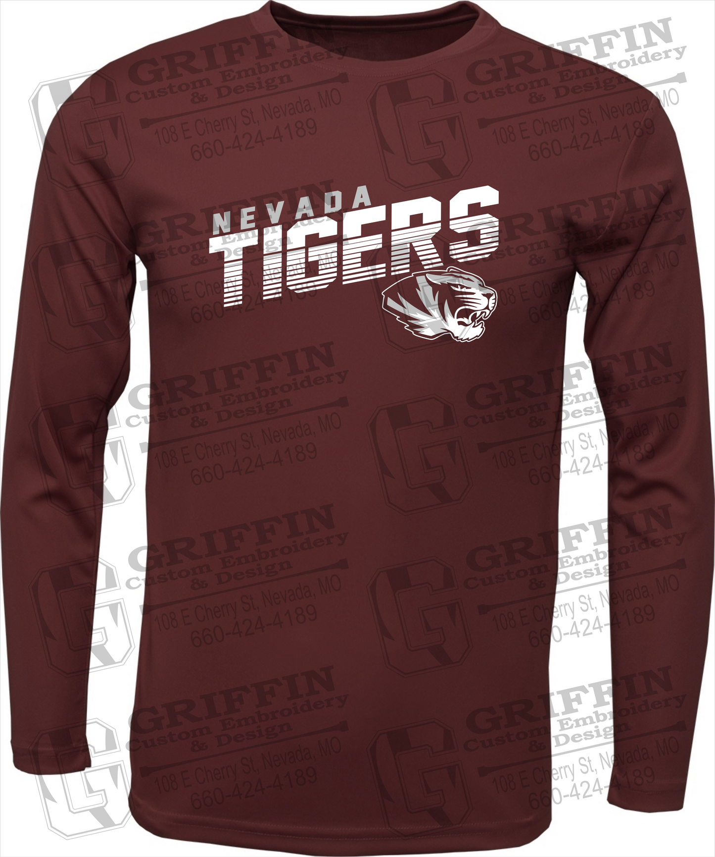 Dry-Fit Long Sleeve T-Shirt - Nevada Tigers 19-A