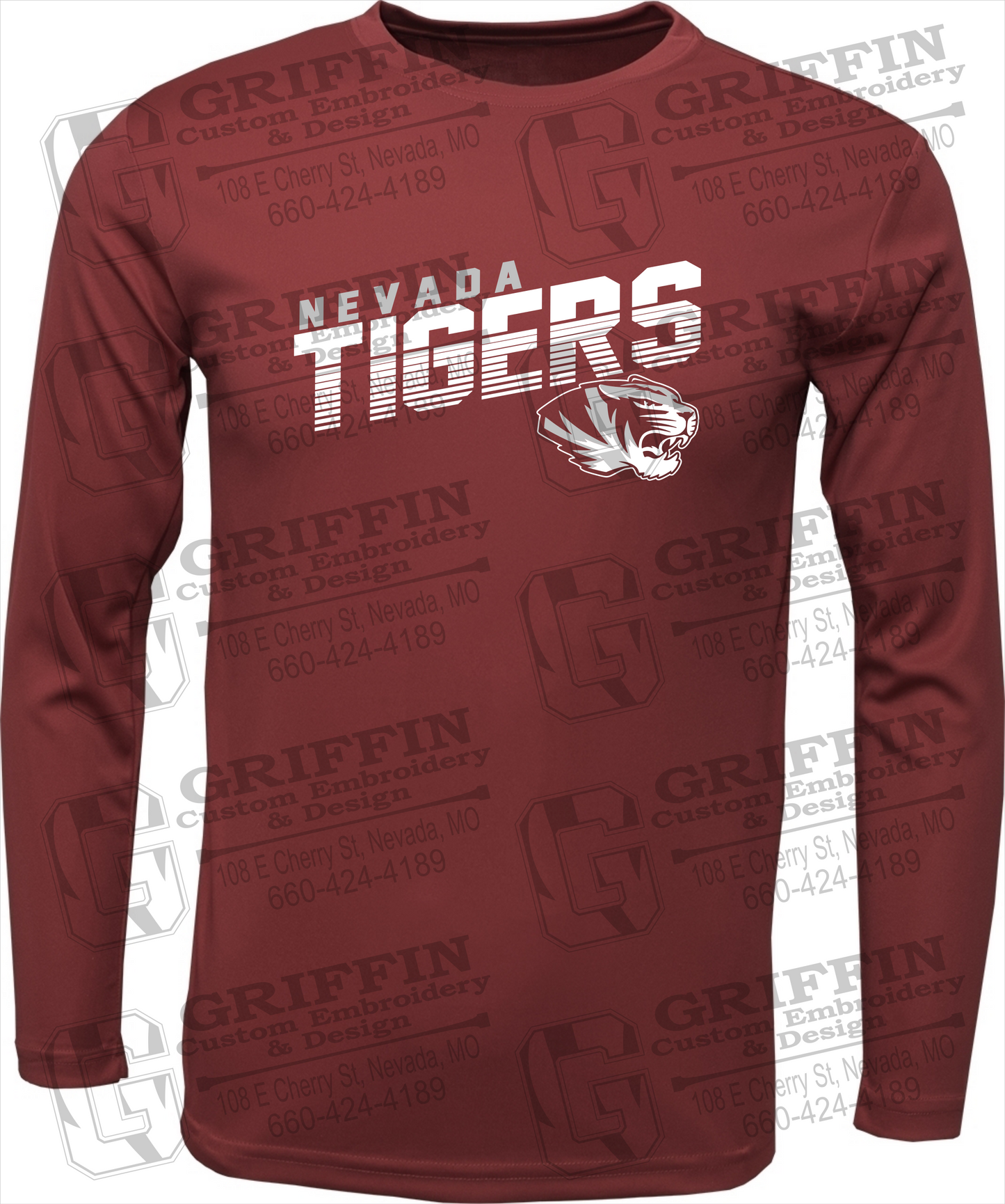 Dry-Fit Long Sleeve T-Shirt - Nevada Tigers 19-A