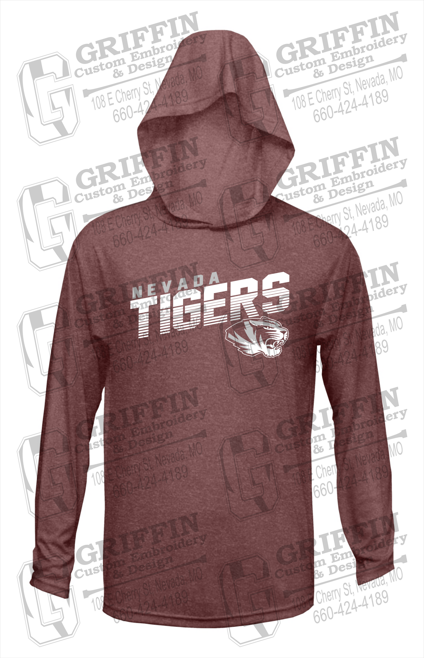 Dry-Fit T-Shirt Hoodie - Nevada Tigers 19-A