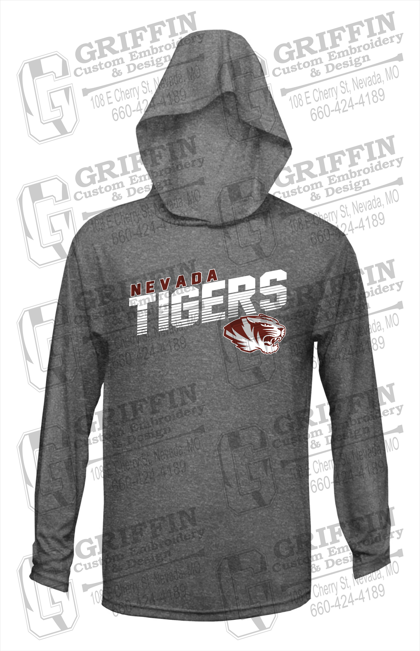 Dry-Fit T-Shirt Hoodie - Nevada Tigers 19-A