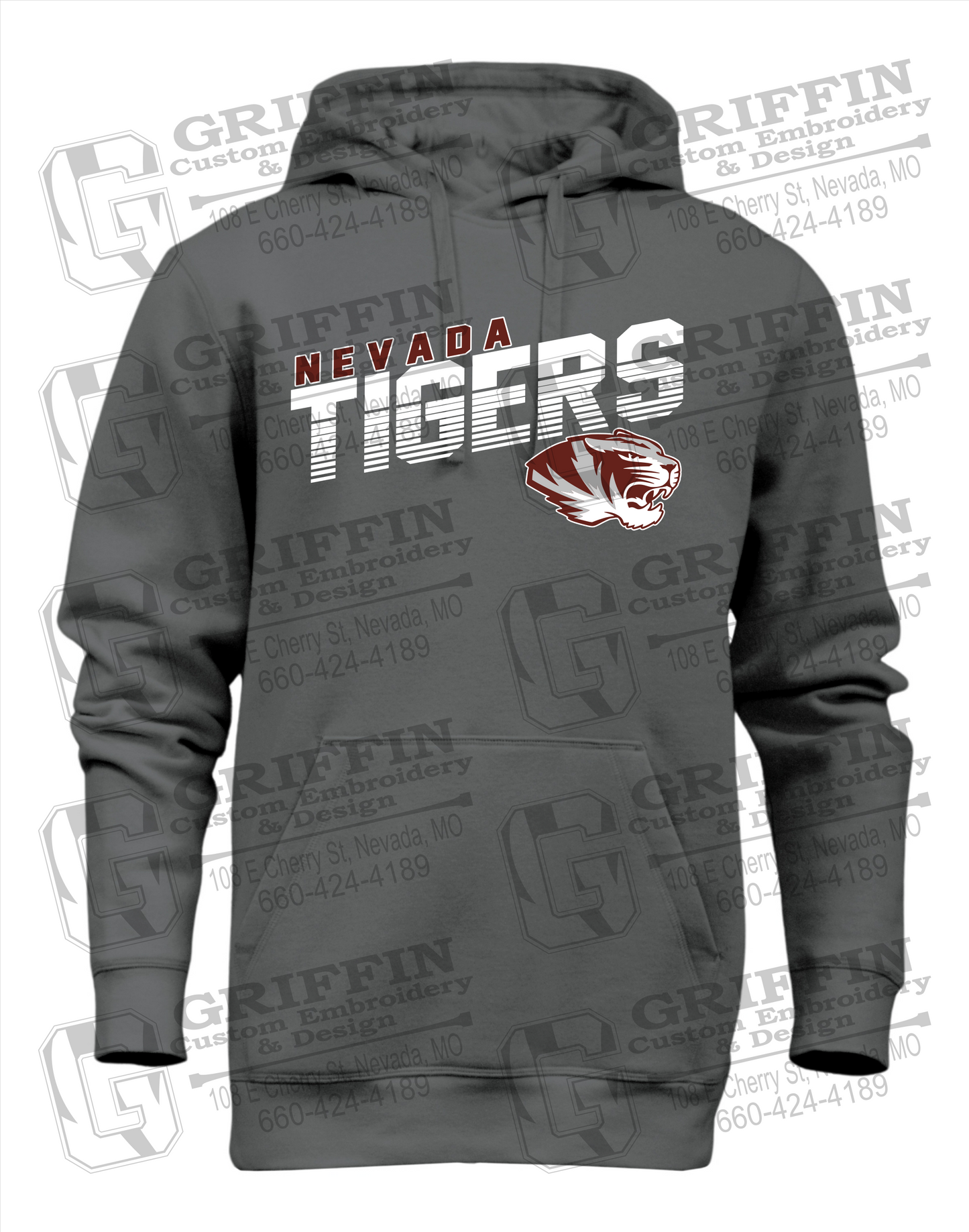 Heavyweight Fleece Hoodie - Nevada Tigers 19-A