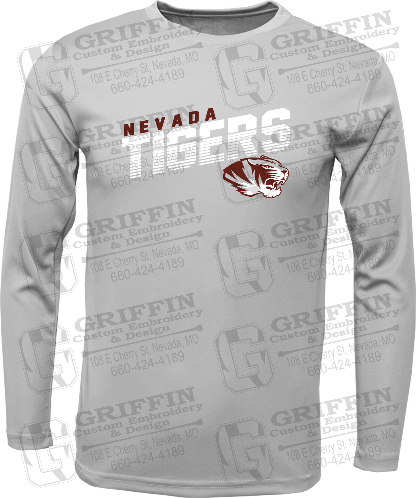 Toddler Dry-Fit Long Sleeve T-Shirt - Nevada Tigers 19-A