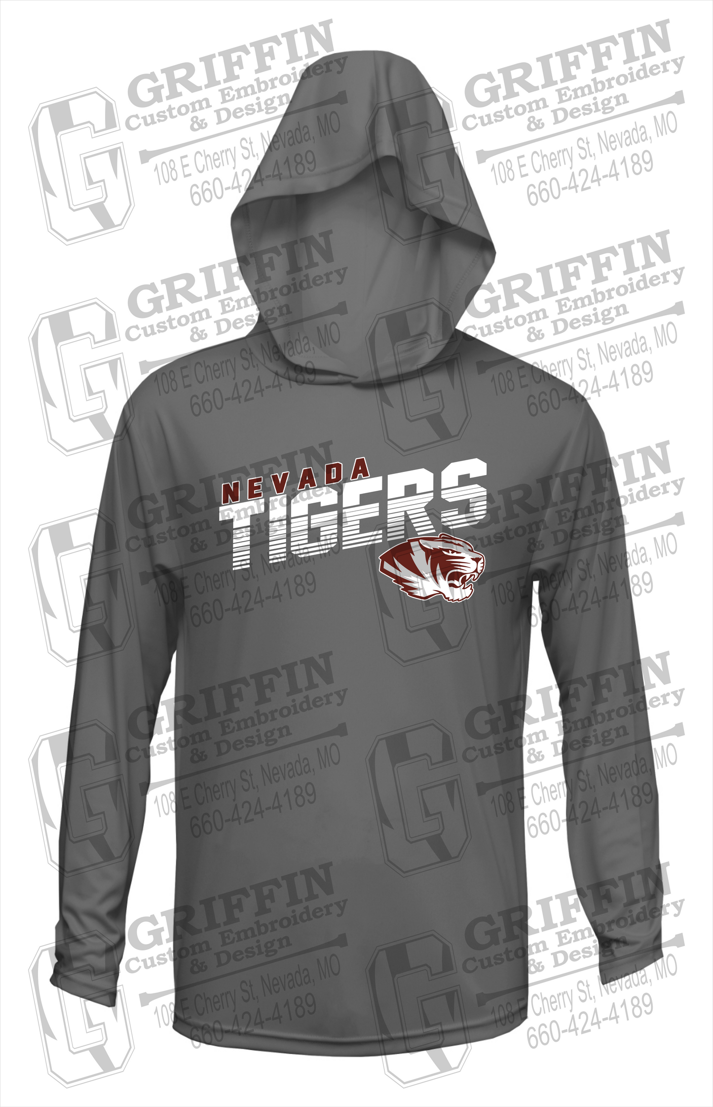 Dry-Fit T-Shirt Hoodie - Nevada Tigers 19-A