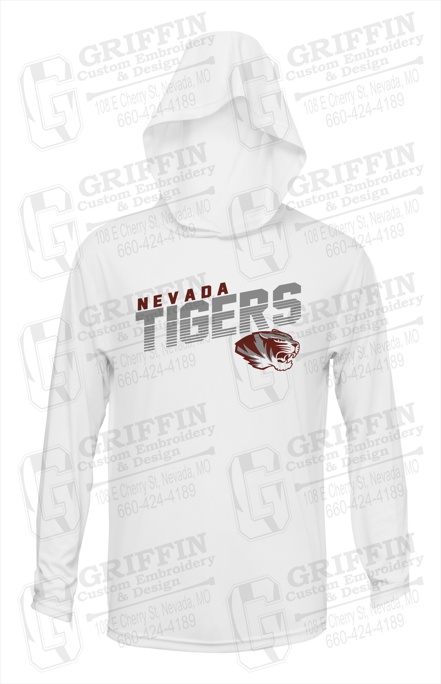 Dry-Fit T-Shirt Hoodie - Nevada Tigers 19-A