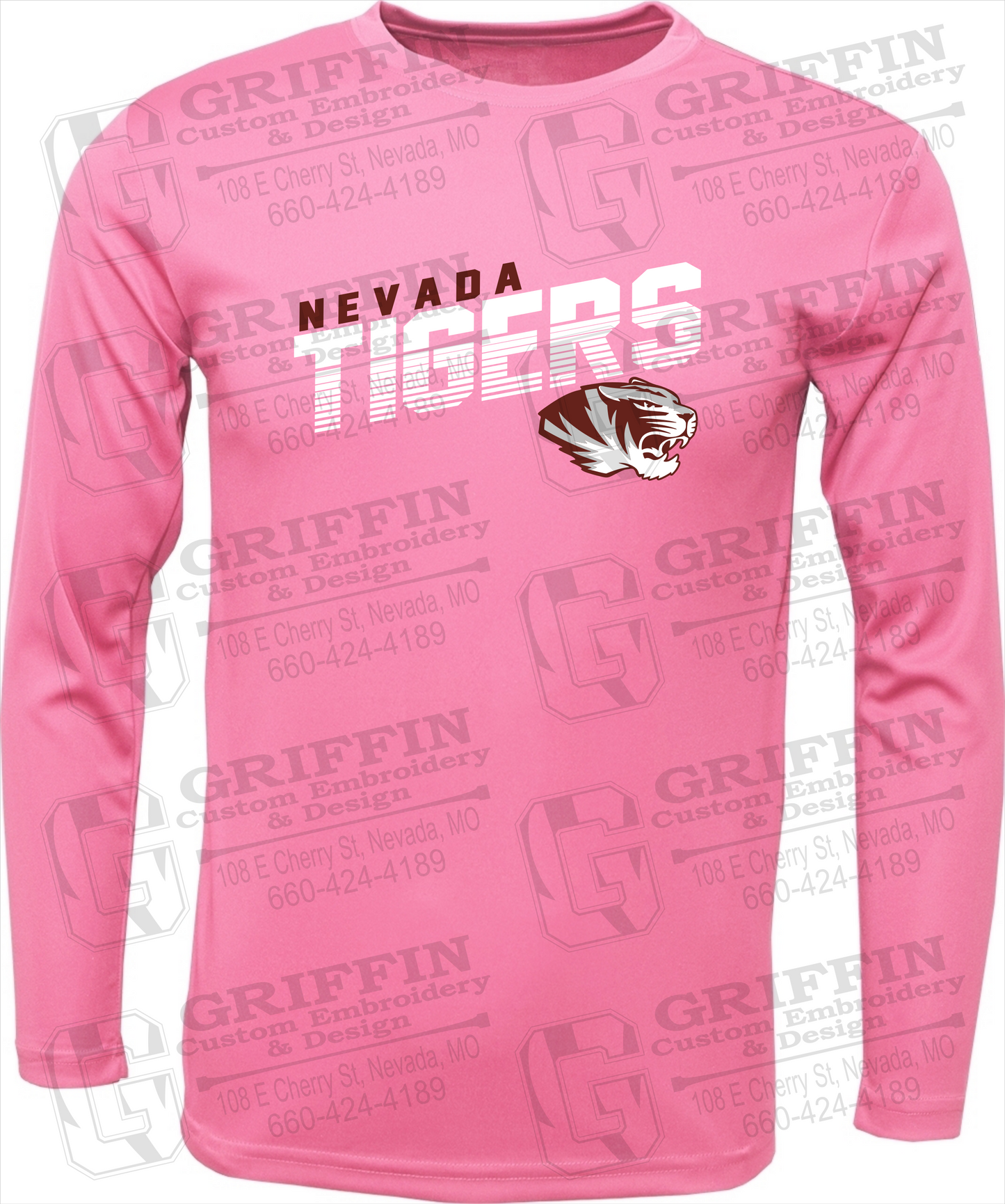 Toddler Dry-Fit Long Sleeve T-Shirt - Nevada Tigers 19-A