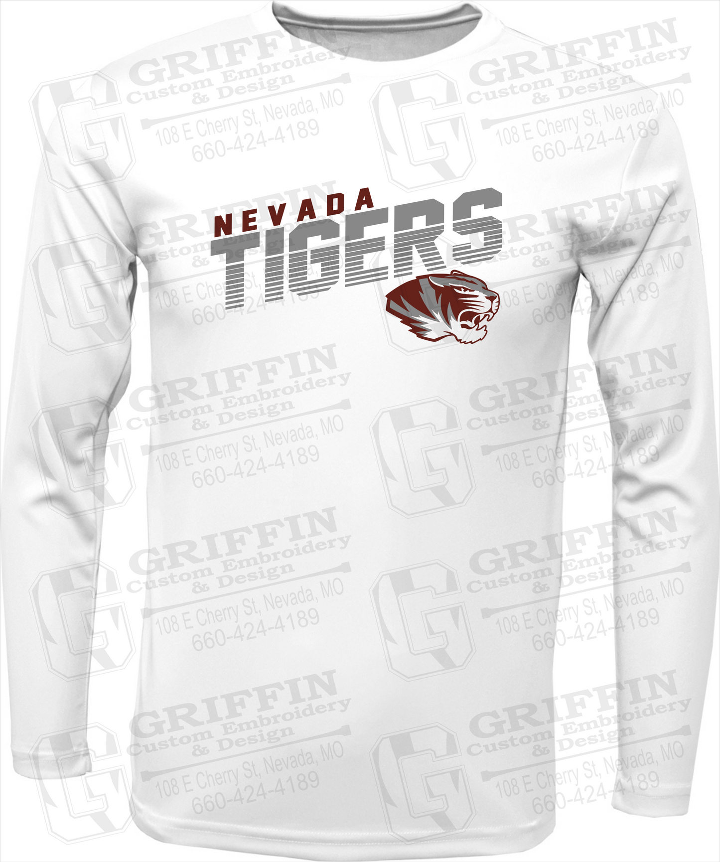 Toddler Dry-Fit Long Sleeve T-Shirt - Nevada Tigers 19-A