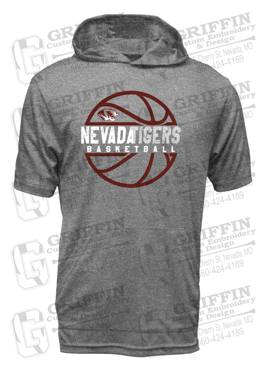 Dry-Fit Short Sleeve T-Shirt Hoodie - Basketball - Nevada Tigers 19-V