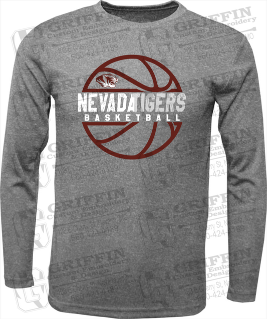 Toddler Dry-Fit Long Sleeve T-Shirt - Basketball - Nevada Tigers 19-V