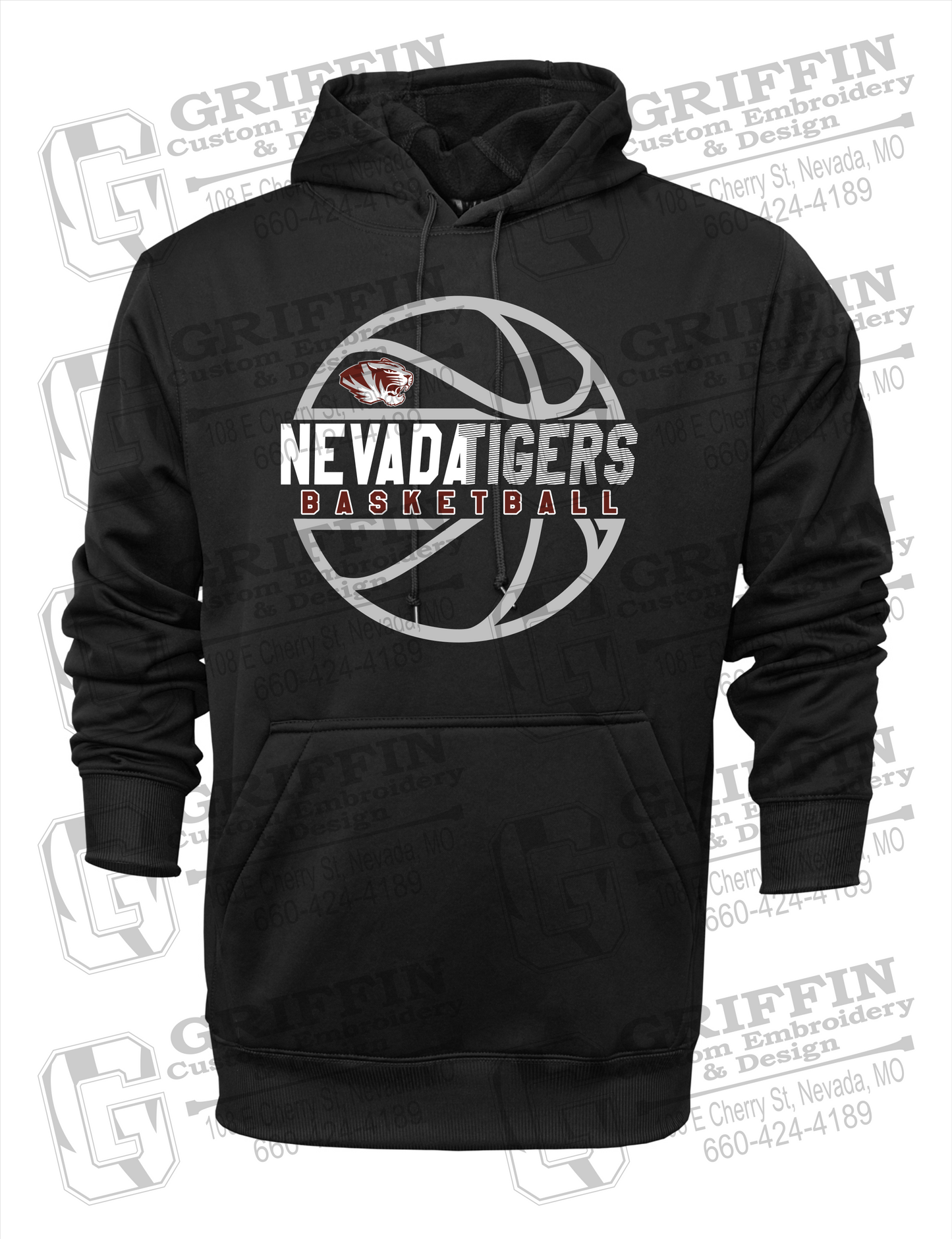 Nevada Tigers 19-V Youth Hoodie - Basketball