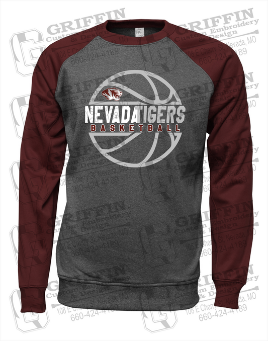 Nevada Tigers 19-V Youth Raglan Sweatshirt - Basketball
