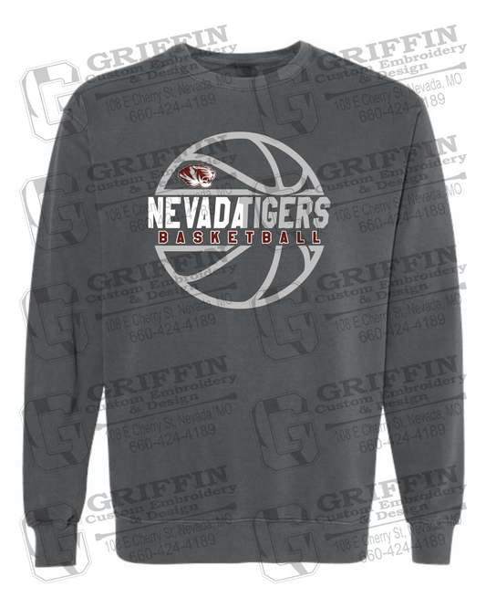 Comfort Colors Crewneck Sweatshirt - Basketball - Nevada Tigers 19-V