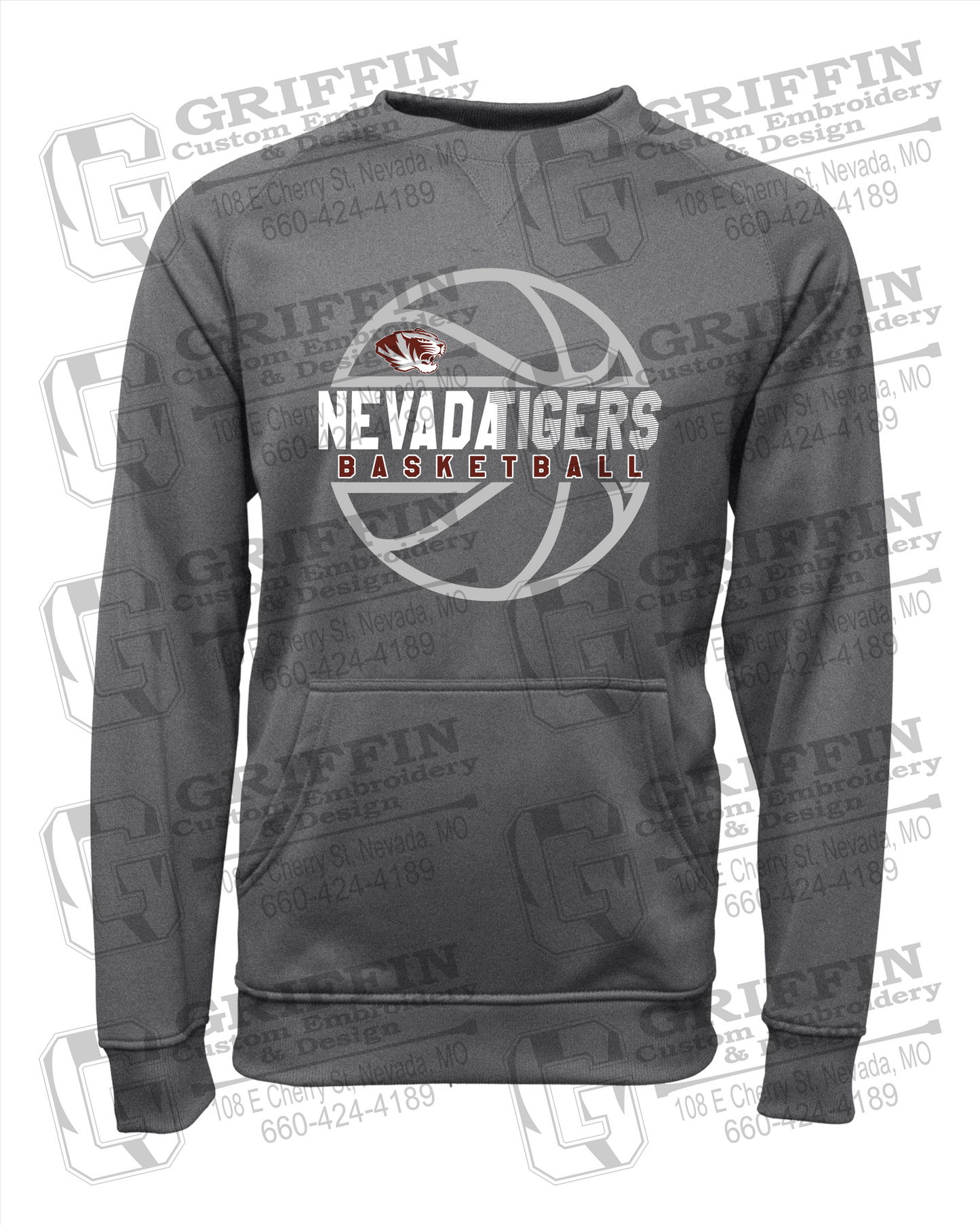 Nevada Tigers 19-V Youth Sweatshirt - Basketball