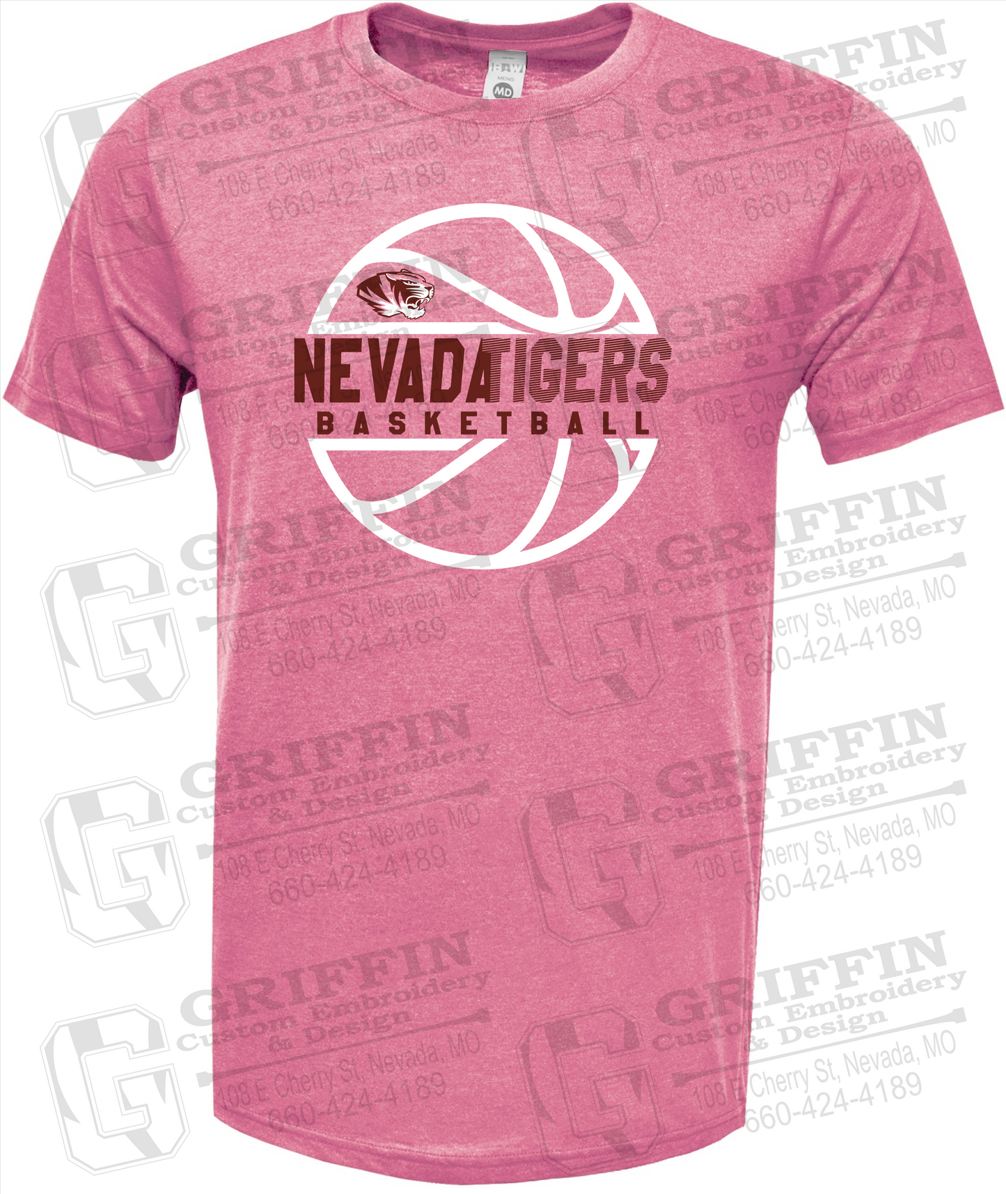 Nevada Tigers 19-V Short Sleeve T-Shirt - Basketball