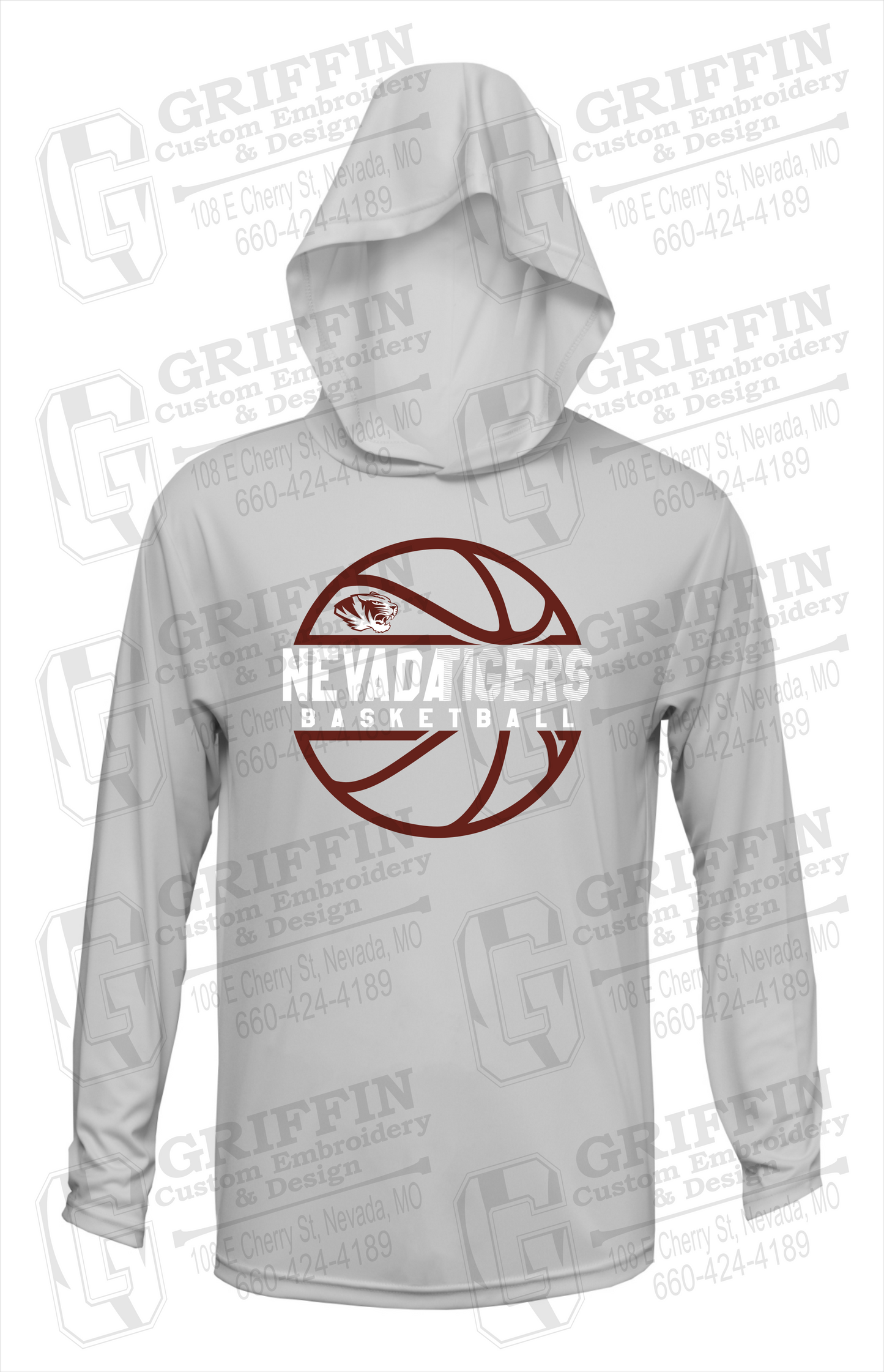 Dry-Fit T-Shirt Hoodie - Basketball - Nevada Tigers 19-V