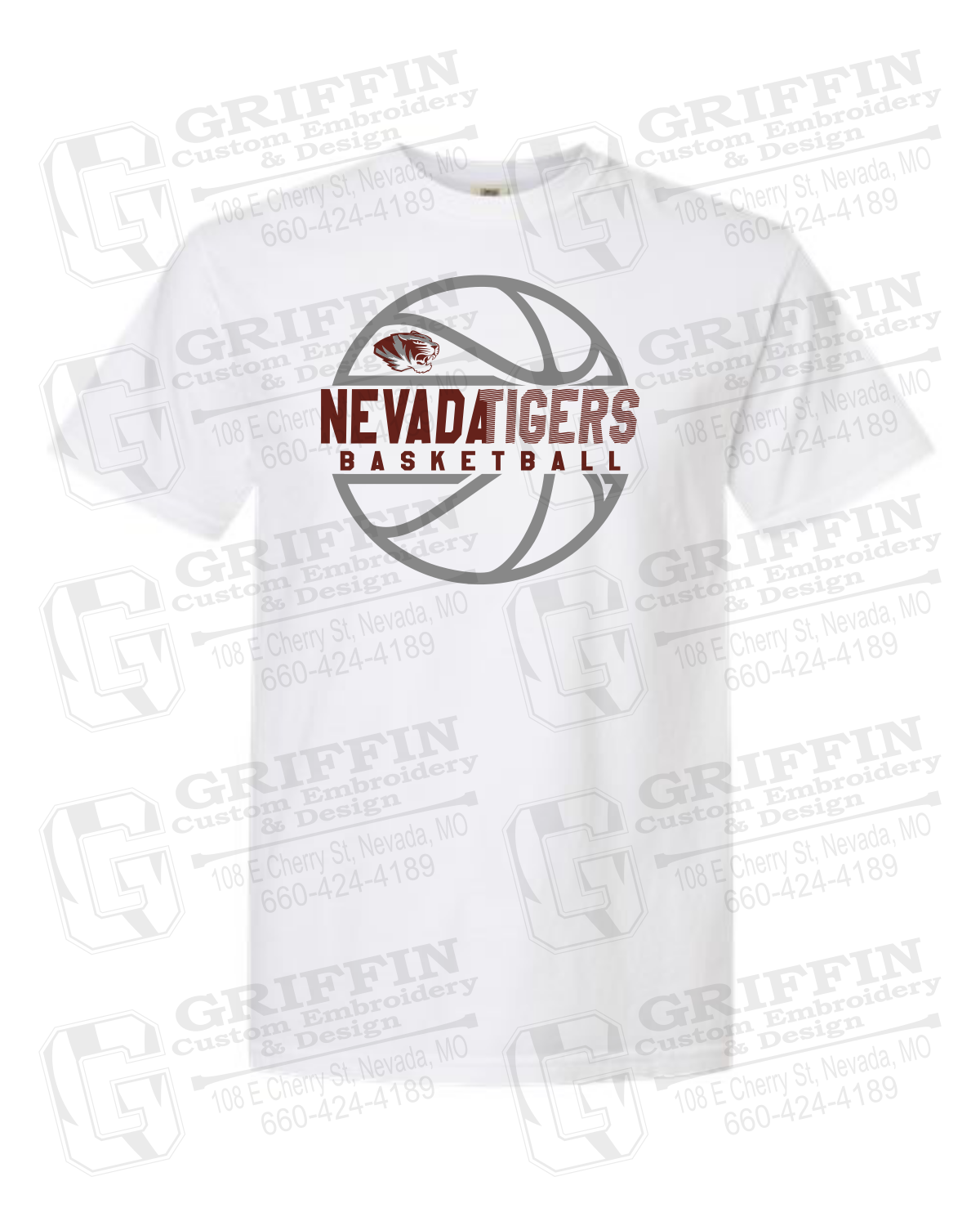 Comfort Colors Short Sleeve T-Shirt - Basketball - Nevada Tigers 19-V