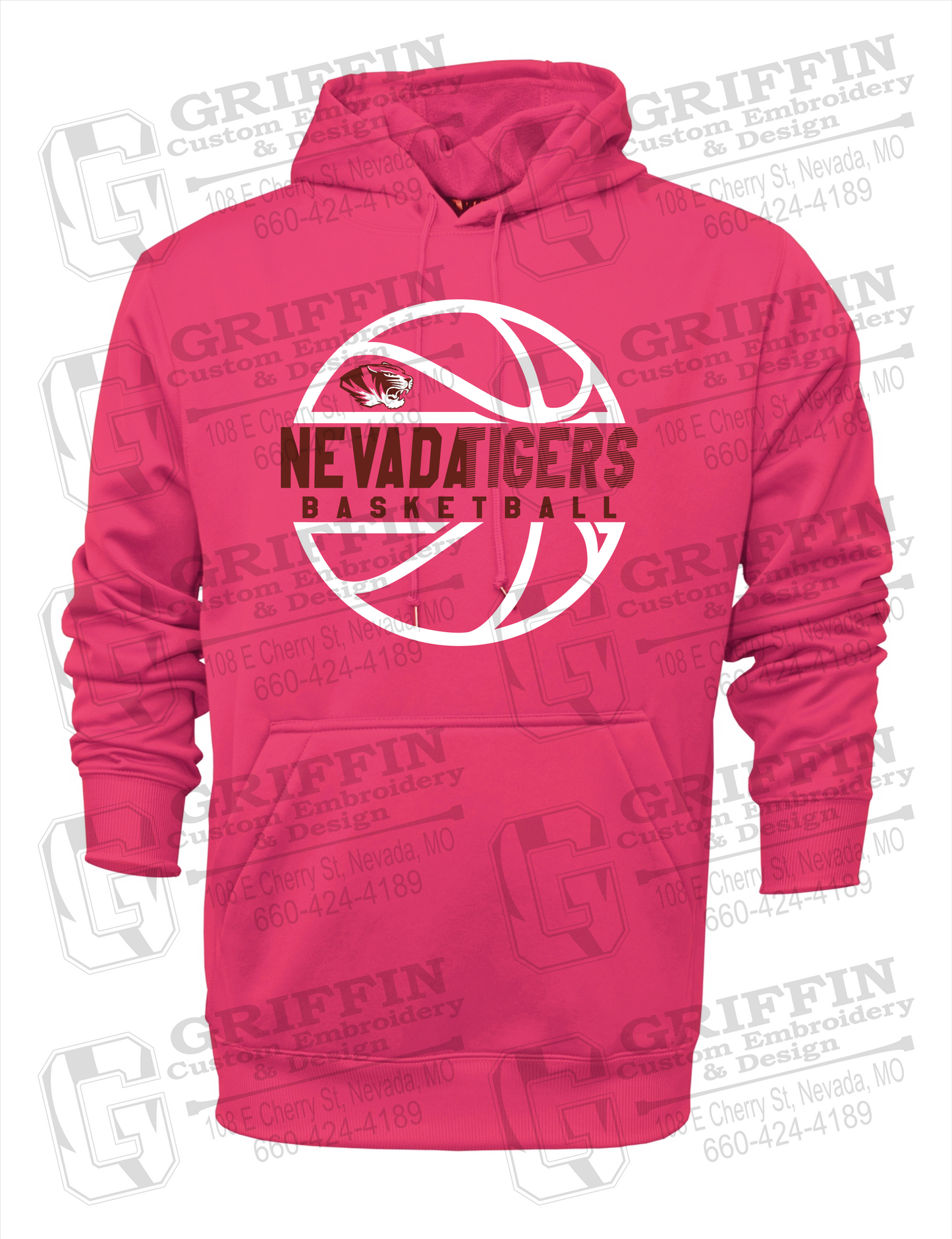 Performance Fleece Hoodie - Basketball - Nevada Tigers 19-V