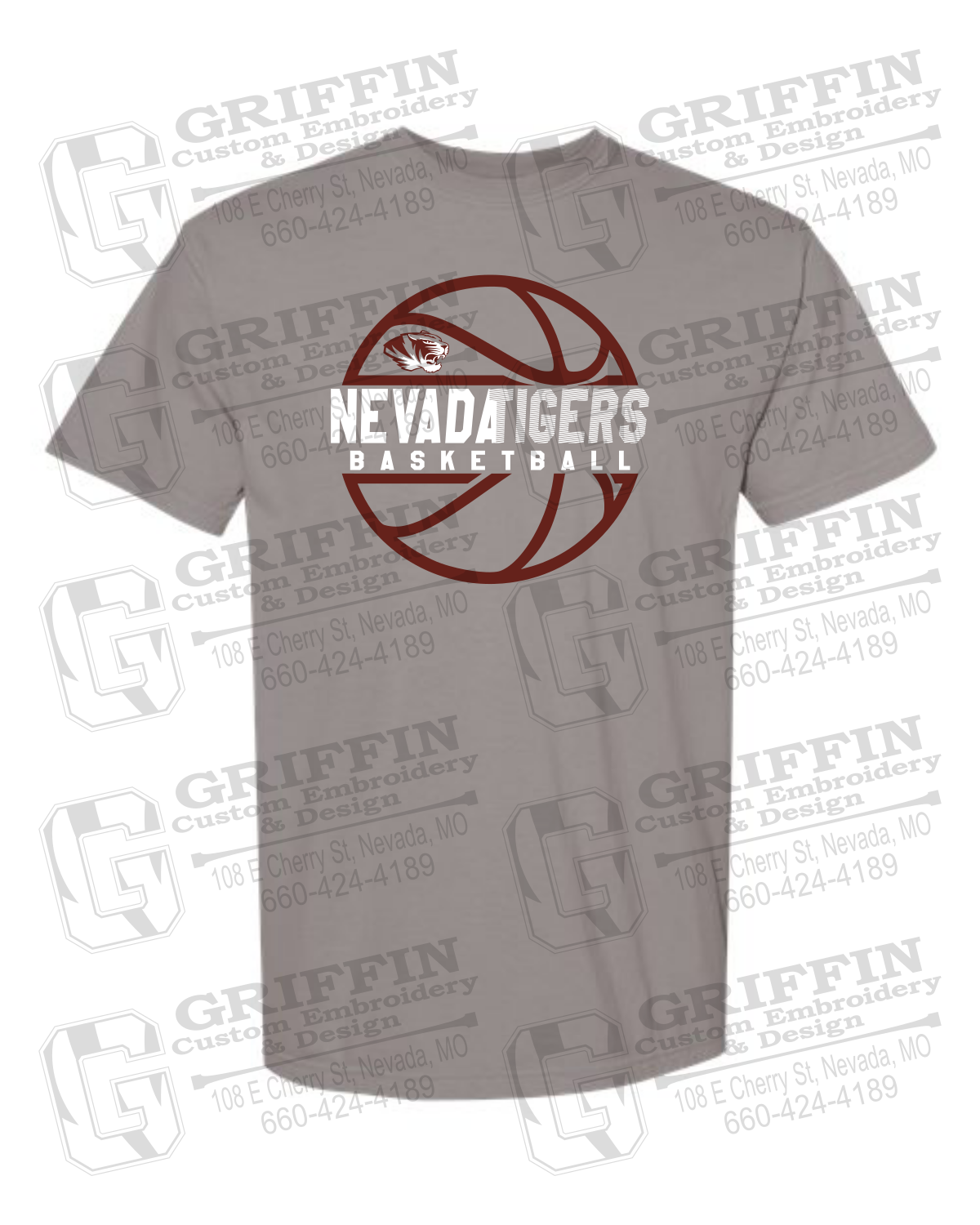 Comfort Colors Short Sleeve T-Shirt - Basketball - Nevada Tigers 19-V