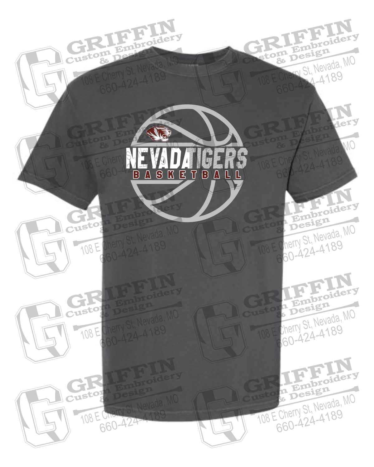 Comfort Colors Short Sleeve T-Shirt - Basketball - Nevada Tigers 19-V