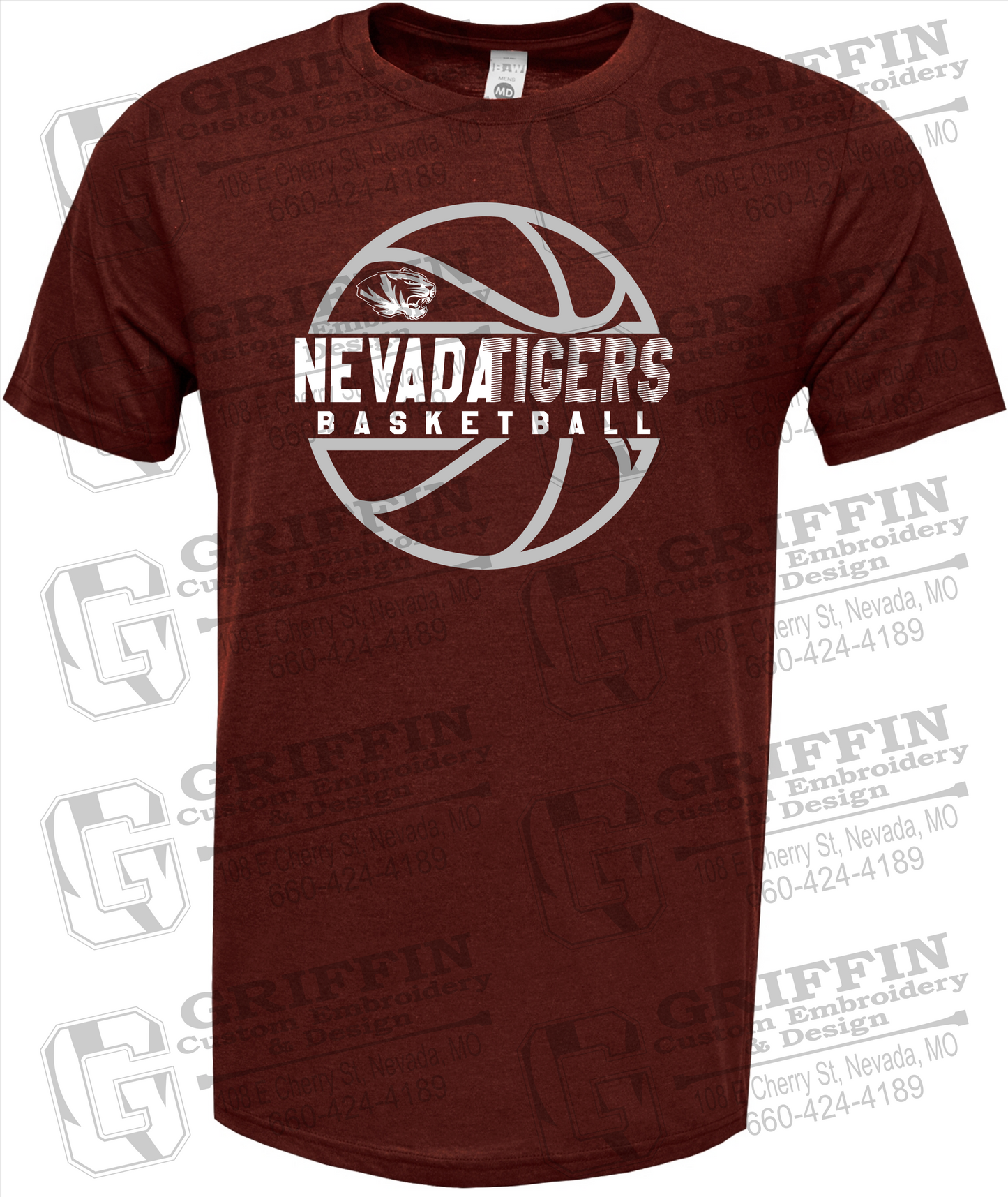 Nevada Tigers 19-V Short Sleeve T-Shirt - Basketball