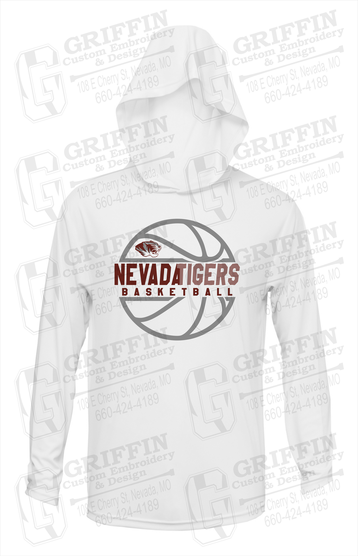 Dry-Fit T-Shirt Hoodie - Basketball - Nevada Tigers 19-V