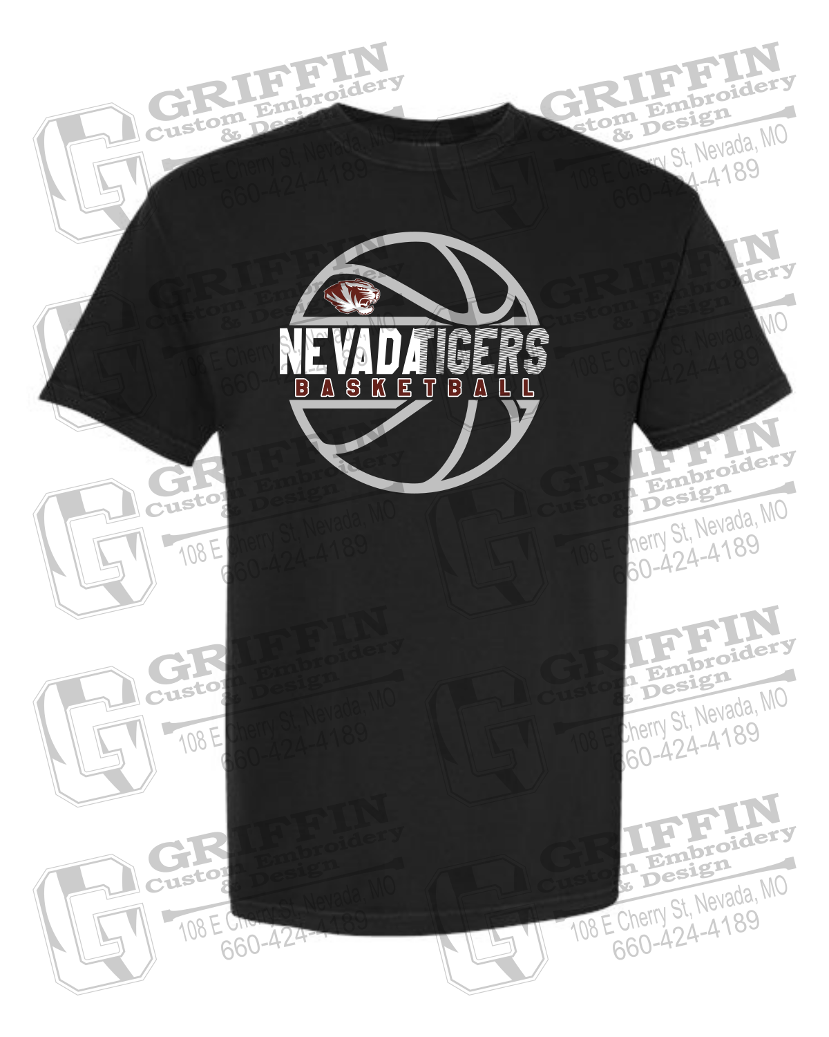 Comfort Colors Short Sleeve T-Shirt - Basketball - Nevada Tigers 19-V