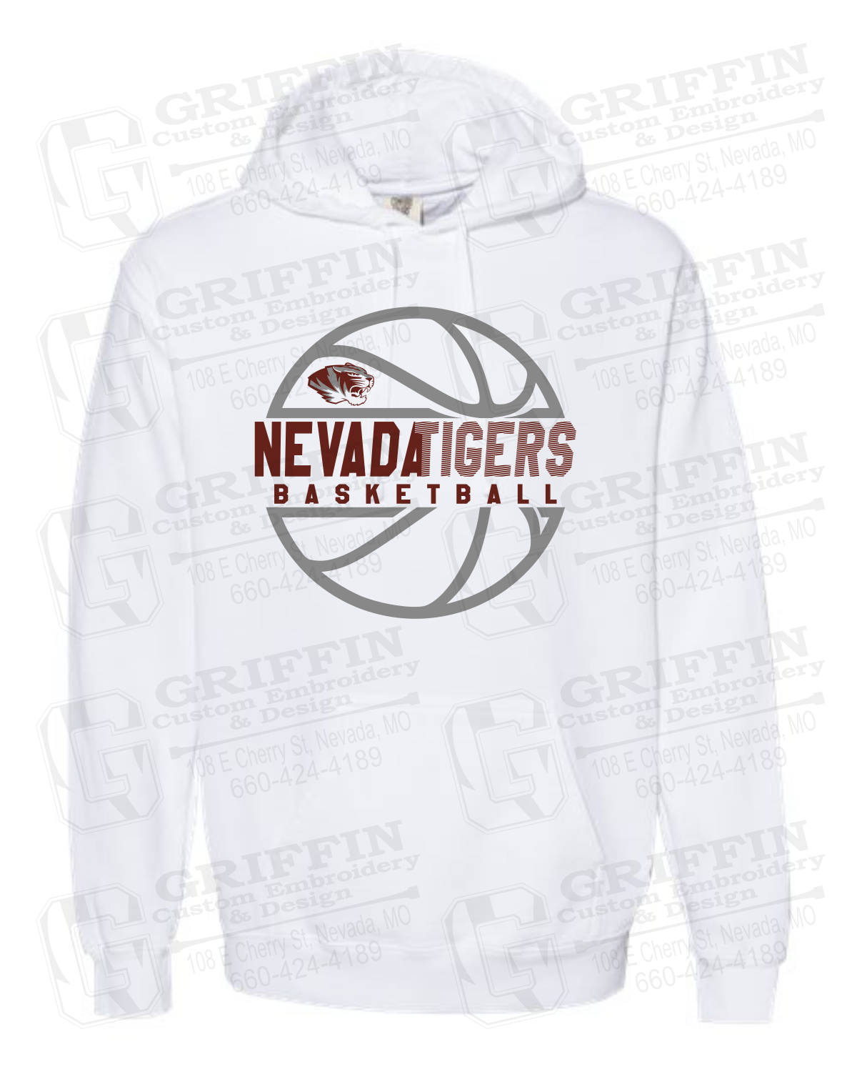 Comfort Colors Hoodie - Basketball - Nevada Tigers 19-V