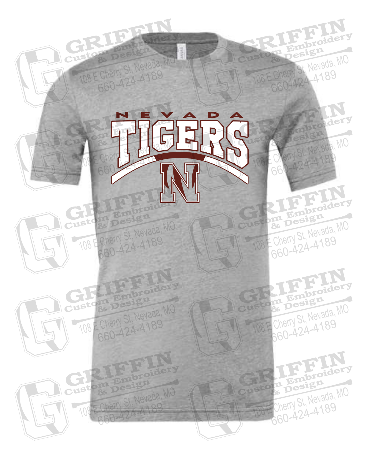 Cotton Short Sleeve T-Shirt - Nevada Tigers 20-Q