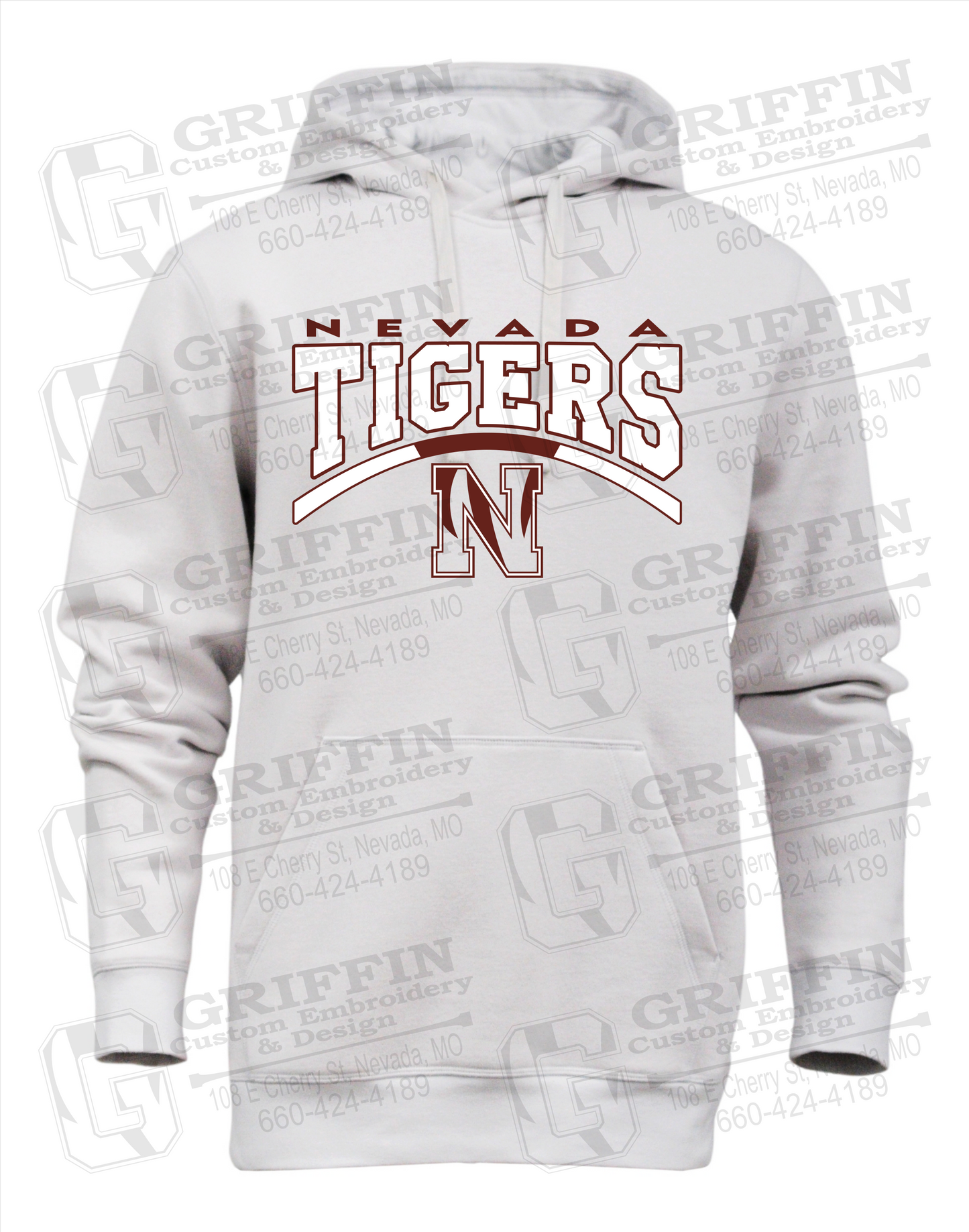 Heavyweight Fleece Hoodie - Nevada Tigers 20-Q