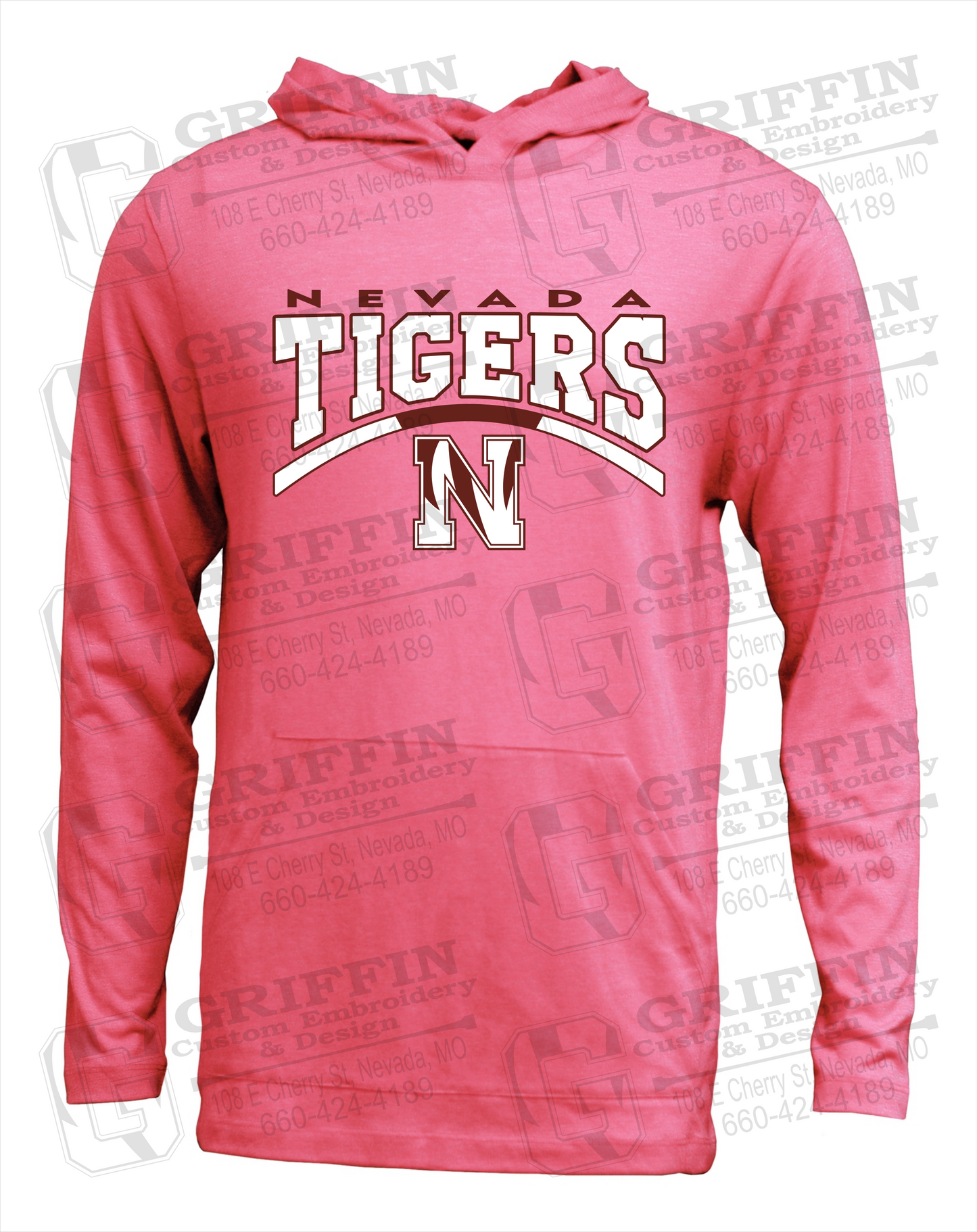 Soft-Tek T-Shirt Hoodie - Nevada Tigers 20-Q