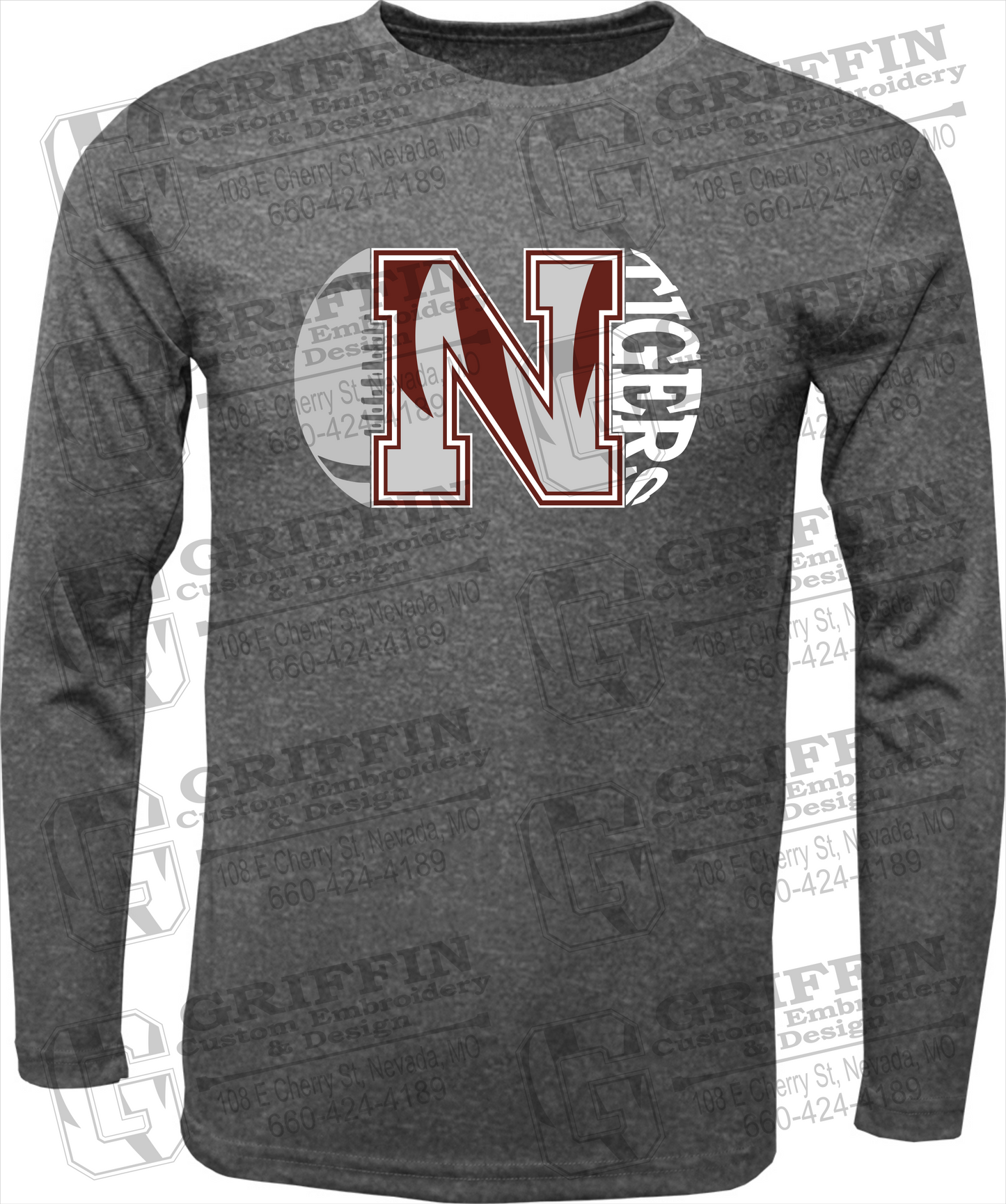 Dry-Fit Long Sleeve T-Shirt - Football - Nevada Tigers 20-S