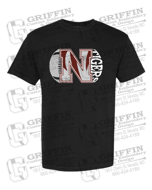 Comfort Colors Short Sleeve T-Shirt - Football - Nevada Tigers 20-S