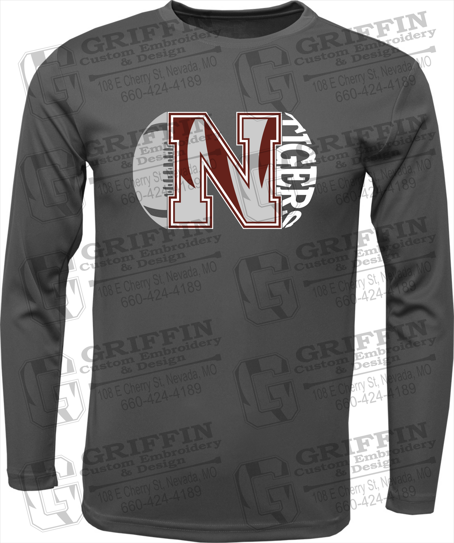 Dry-Fit Long Sleeve T-Shirt - Football - Nevada Tigers 20-S