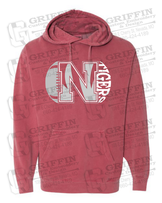Comfort Colors Hoodie - Football - Nevada Tigers 20-S