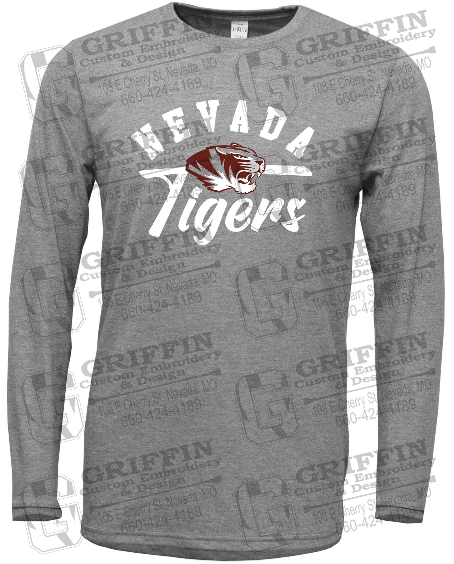 Soft-Tek Long Sleeve T-Shirt - Nevada Tigers 20-Z