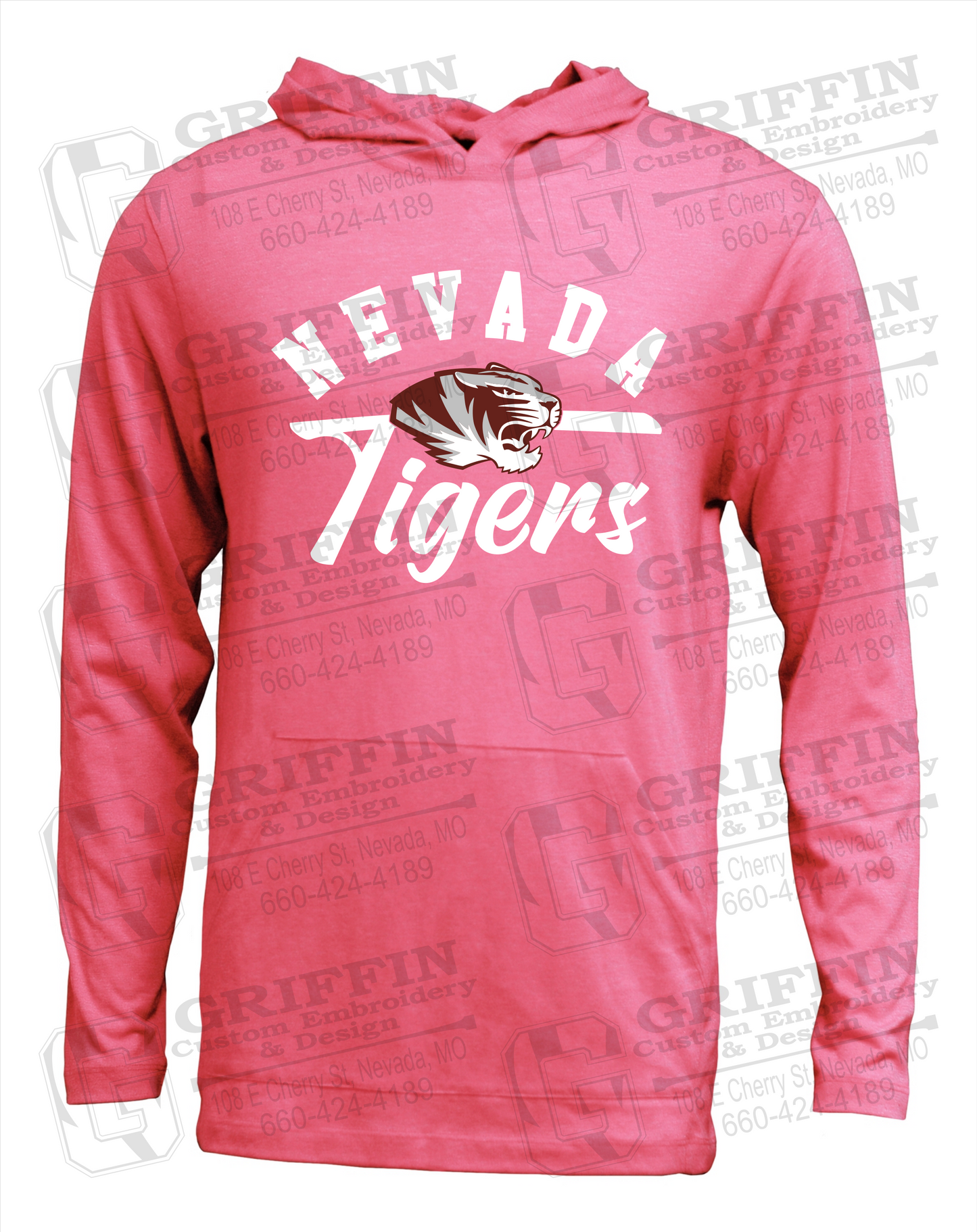 Soft-Tek T-Shirt Hoodie - Nevada Tigers 20-Z