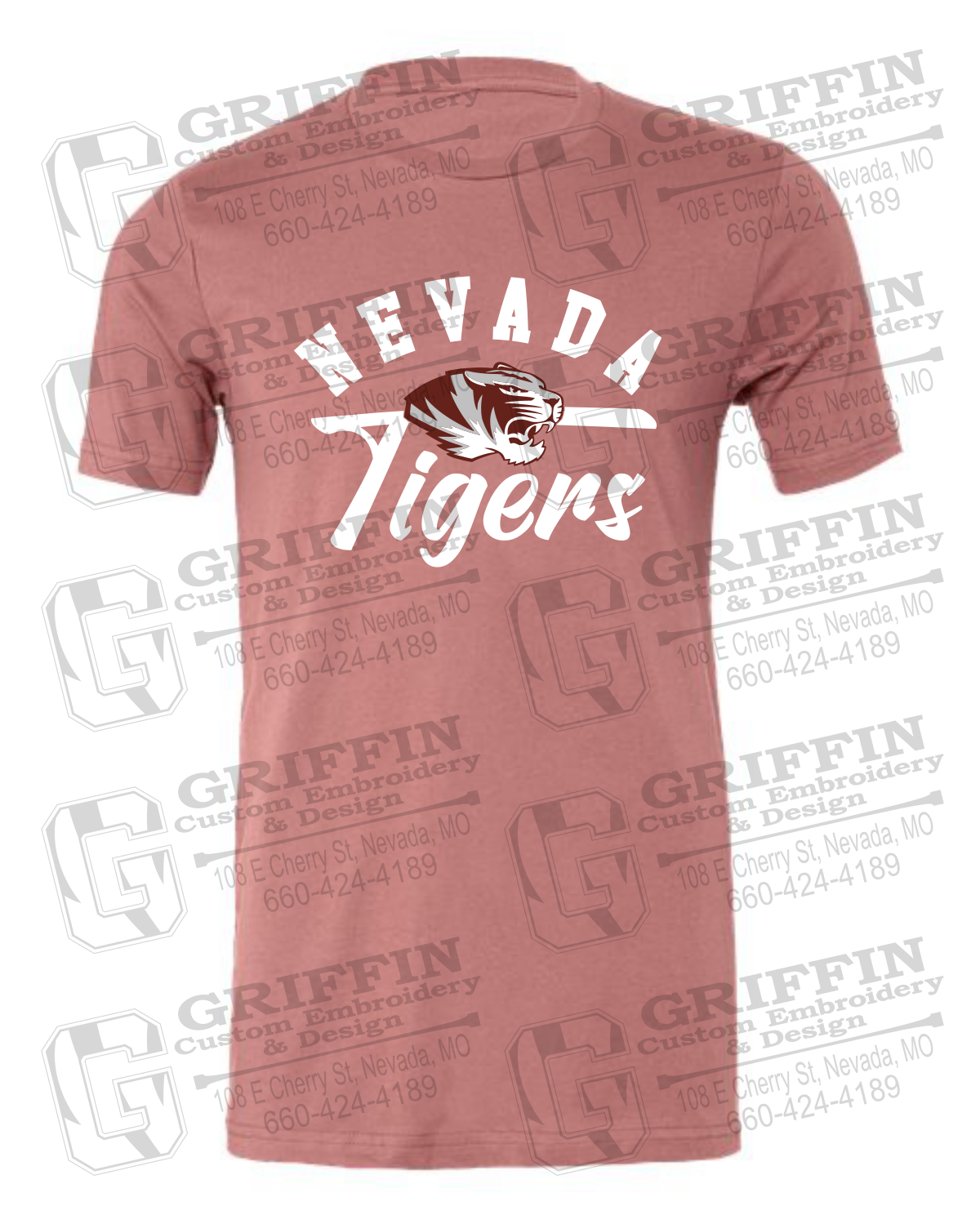 Cotton Short Sleeve T-Shirt - Nevada Tigers 20-Z