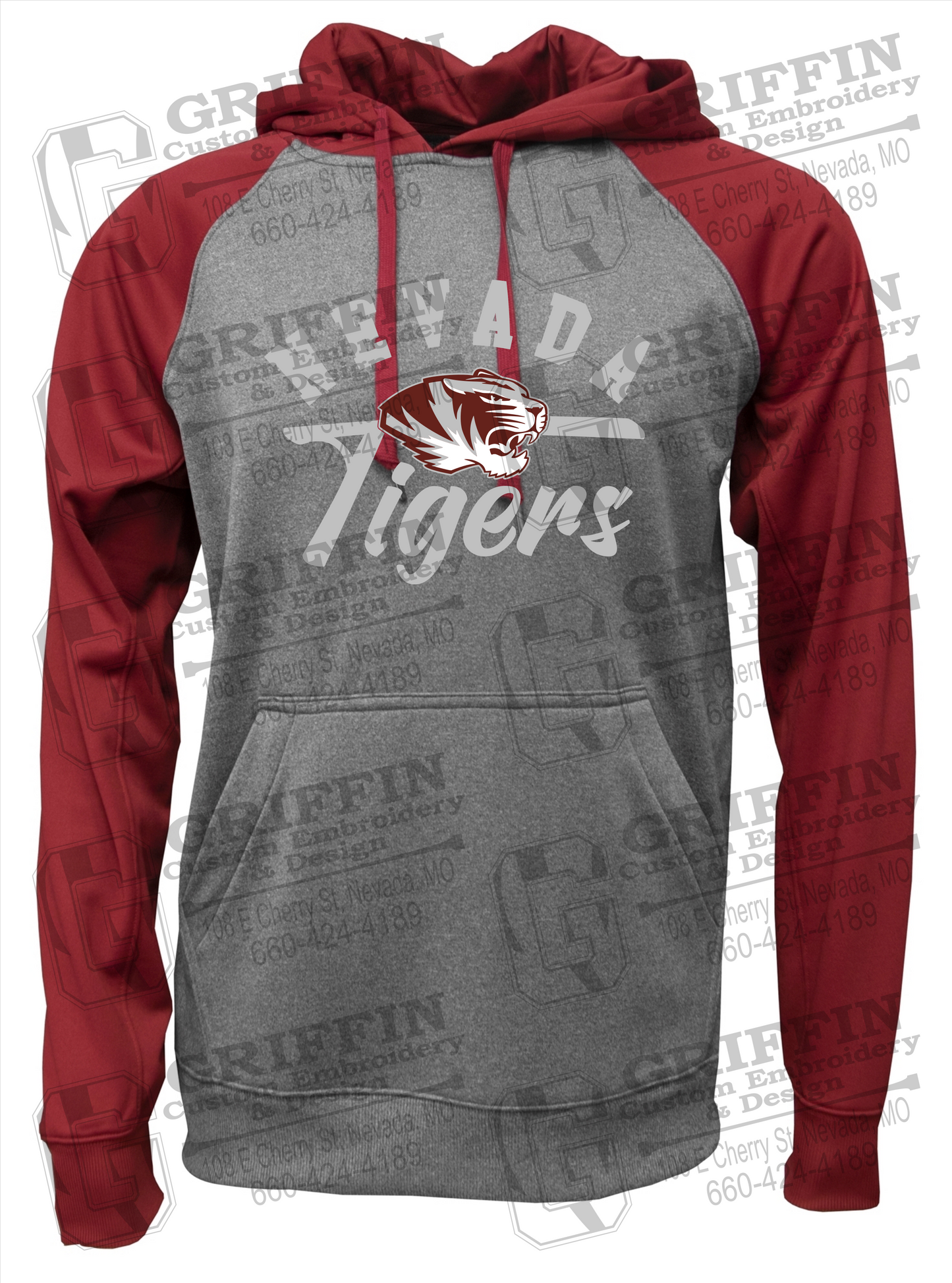 Performance Fleece Raglan Hoodie - Nevada Tigers 20-Z