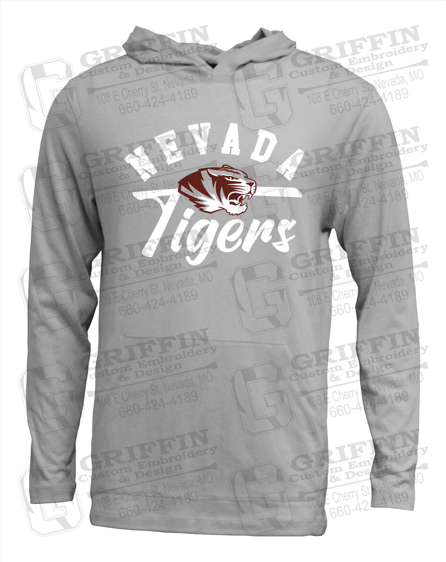 Soft-Tek T-Shirt Hoodie - Nevada Tigers 20-Z