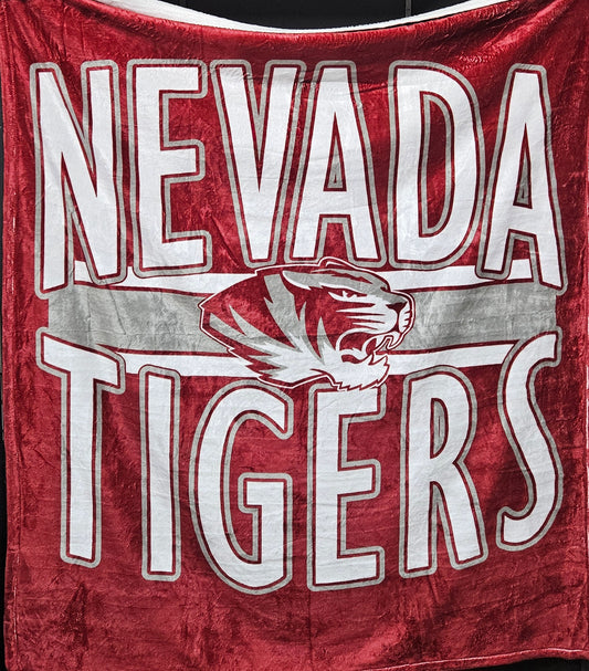 Microfleece Blanket - Nevada Tigers Plane 25-Z - (2-3 Weeks Fulfillment Time)