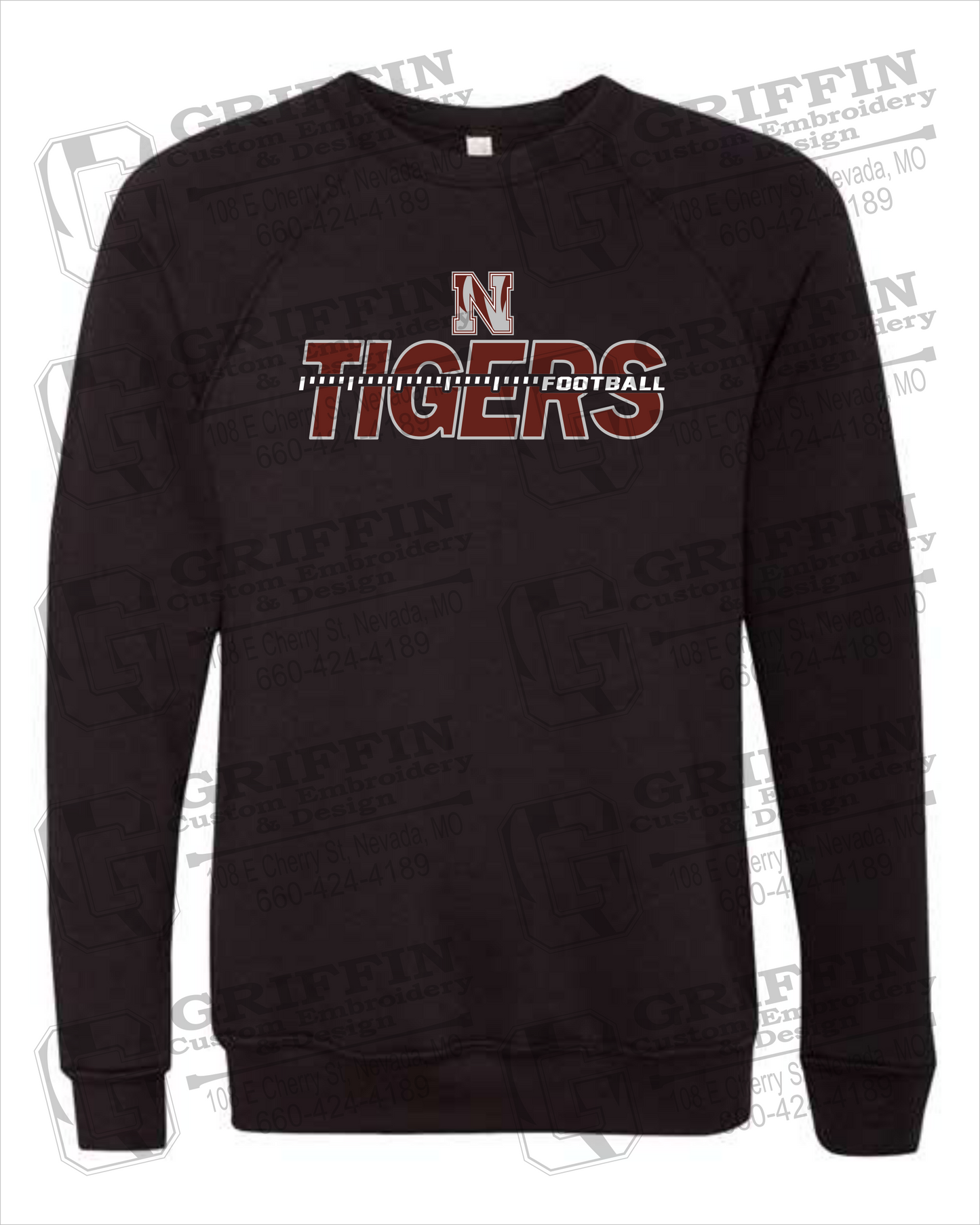 Sponge Fleece Sweatshirt - Football - Nevada Tigers 21-D