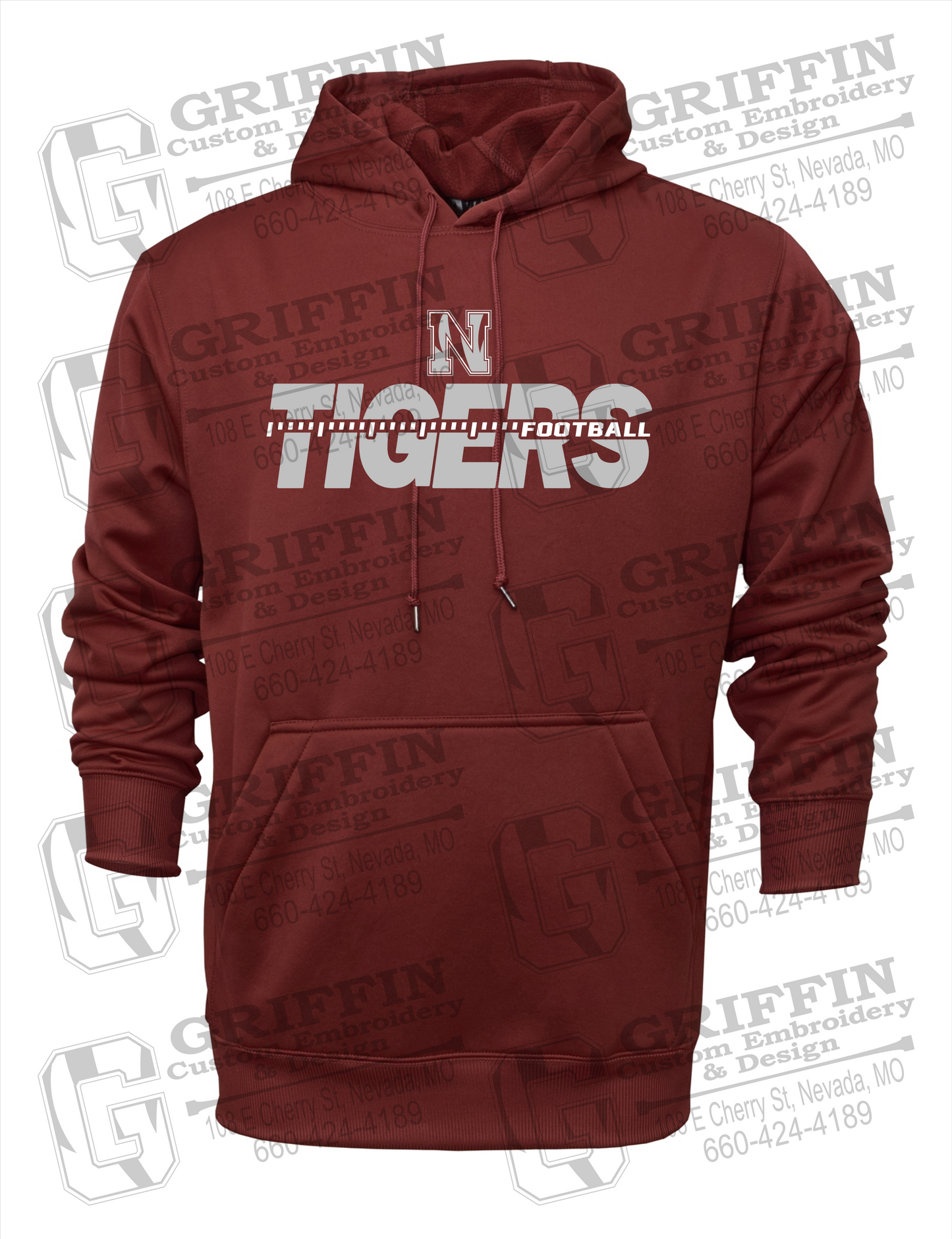 Nevada Tigers 21-D Hoodie - Football