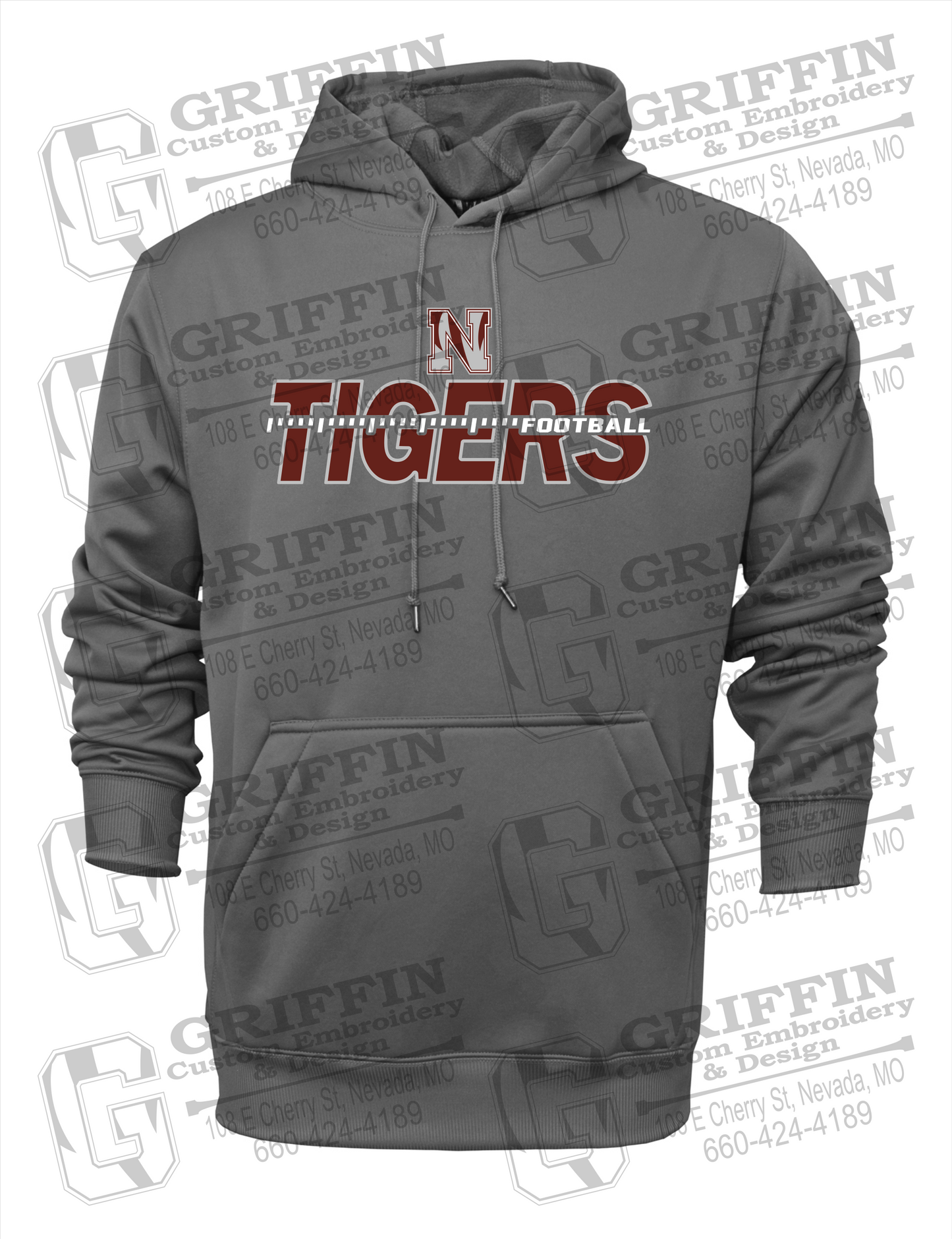 Nevada Tigers 21-D Hoodie - Football