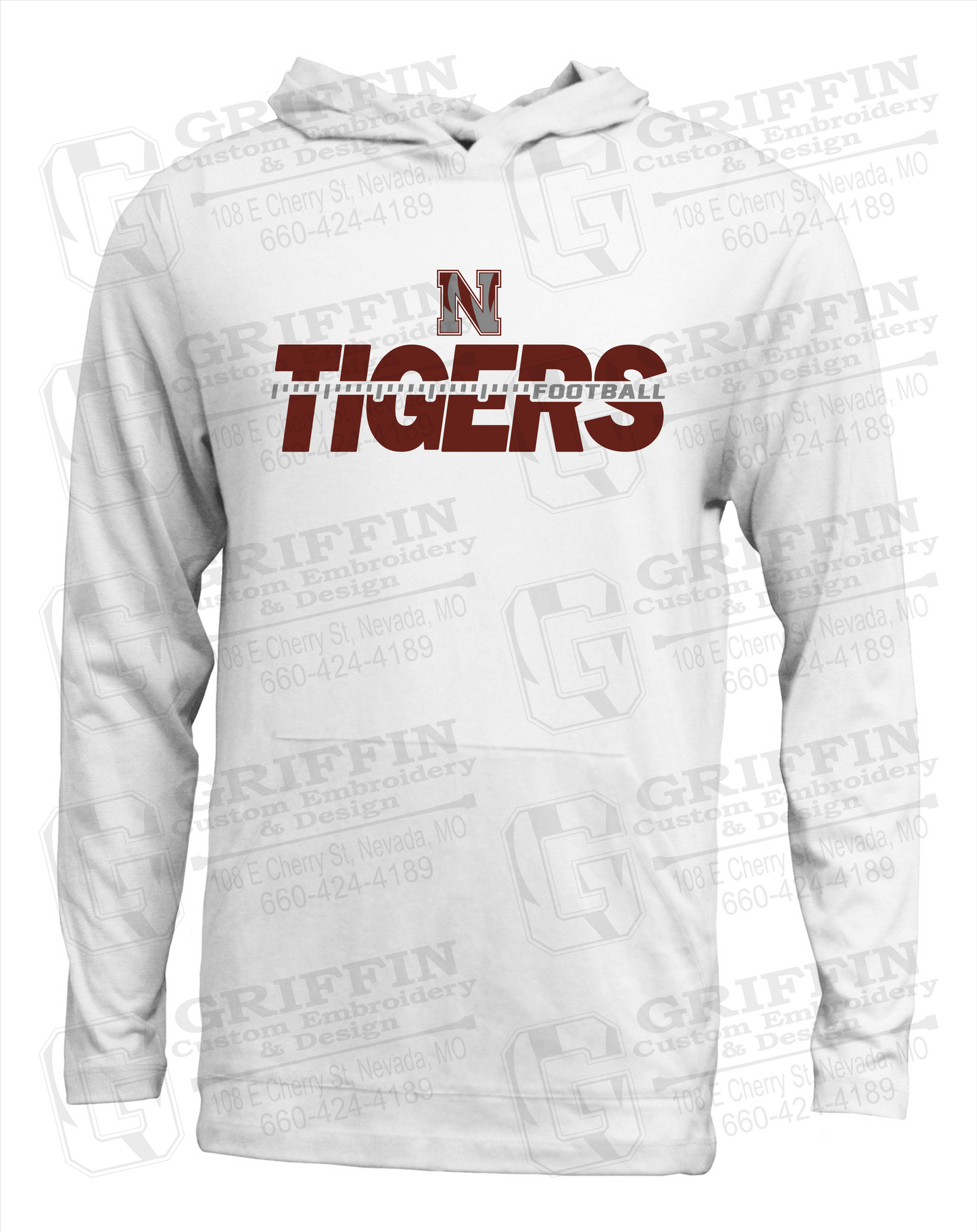 Nevada Tigers 21-D T-Shirt Hoodie - Football