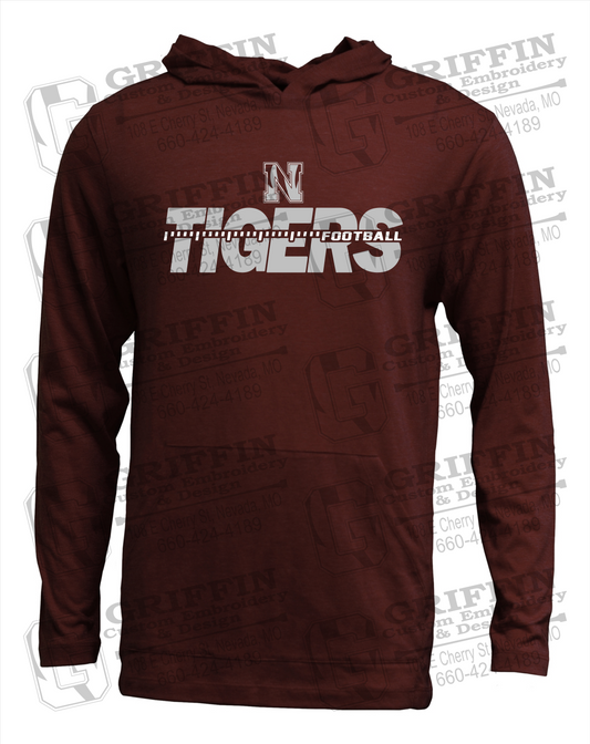 Soft-Tek T-Shirt Hoodie - Football - Nevada Tigers 21-D