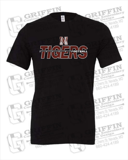 Nevada Tigers 21-D 100% Cotton Short Sleeve T-Shirt - Football