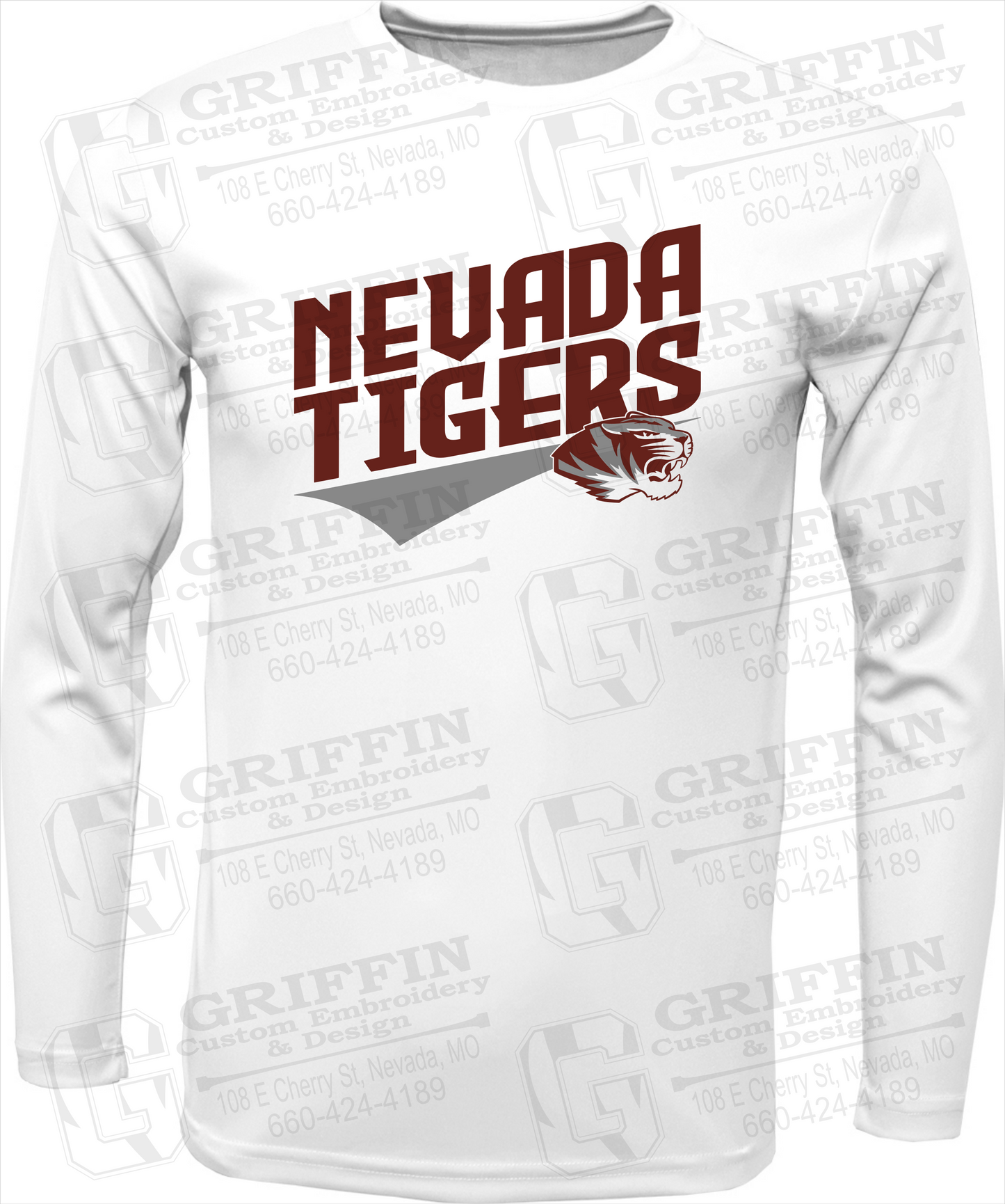 Toddler Dry-Fit Long Sleeve T-Shirt - Nevada Tigers 21-E