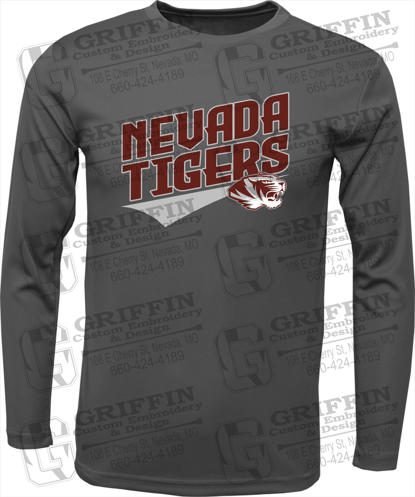 Toddler Dry-Fit Long Sleeve T-Shirt - Nevada Tigers 21-E