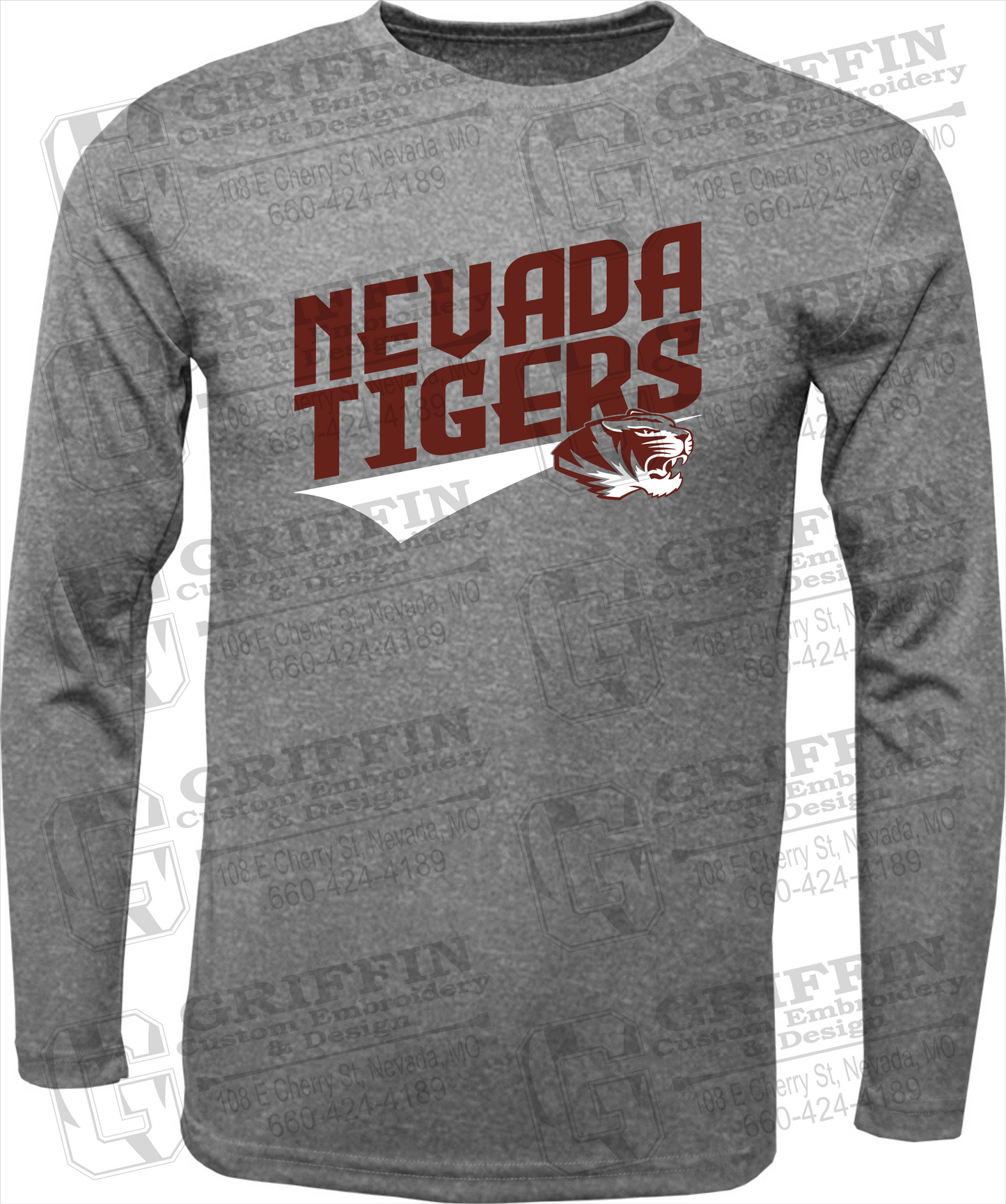 Toddler Dry-Fit Long Sleeve T-Shirt - Nevada Tigers 21-E