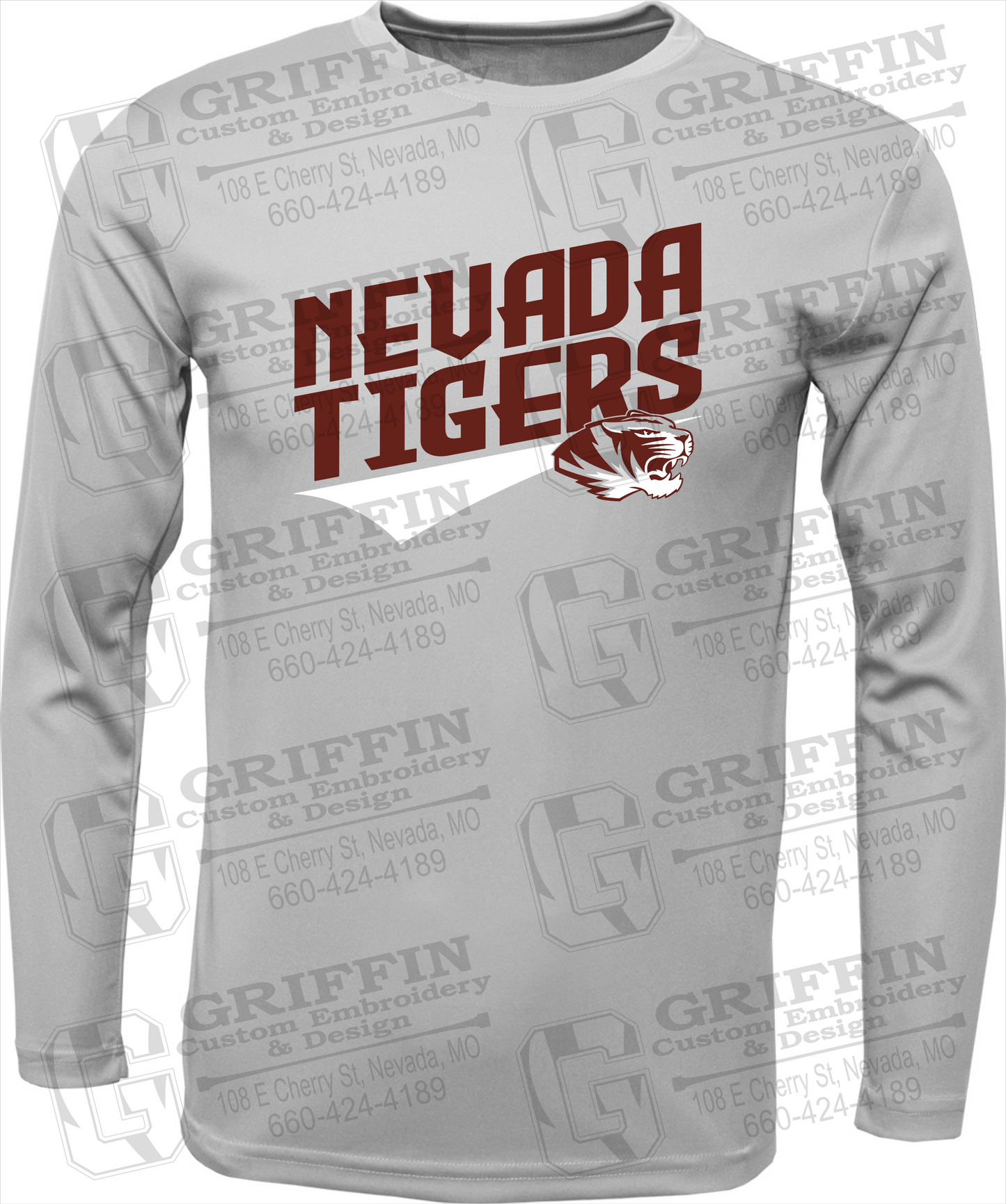 Toddler Dry-Fit Long Sleeve T-Shirt - Nevada Tigers 21-E