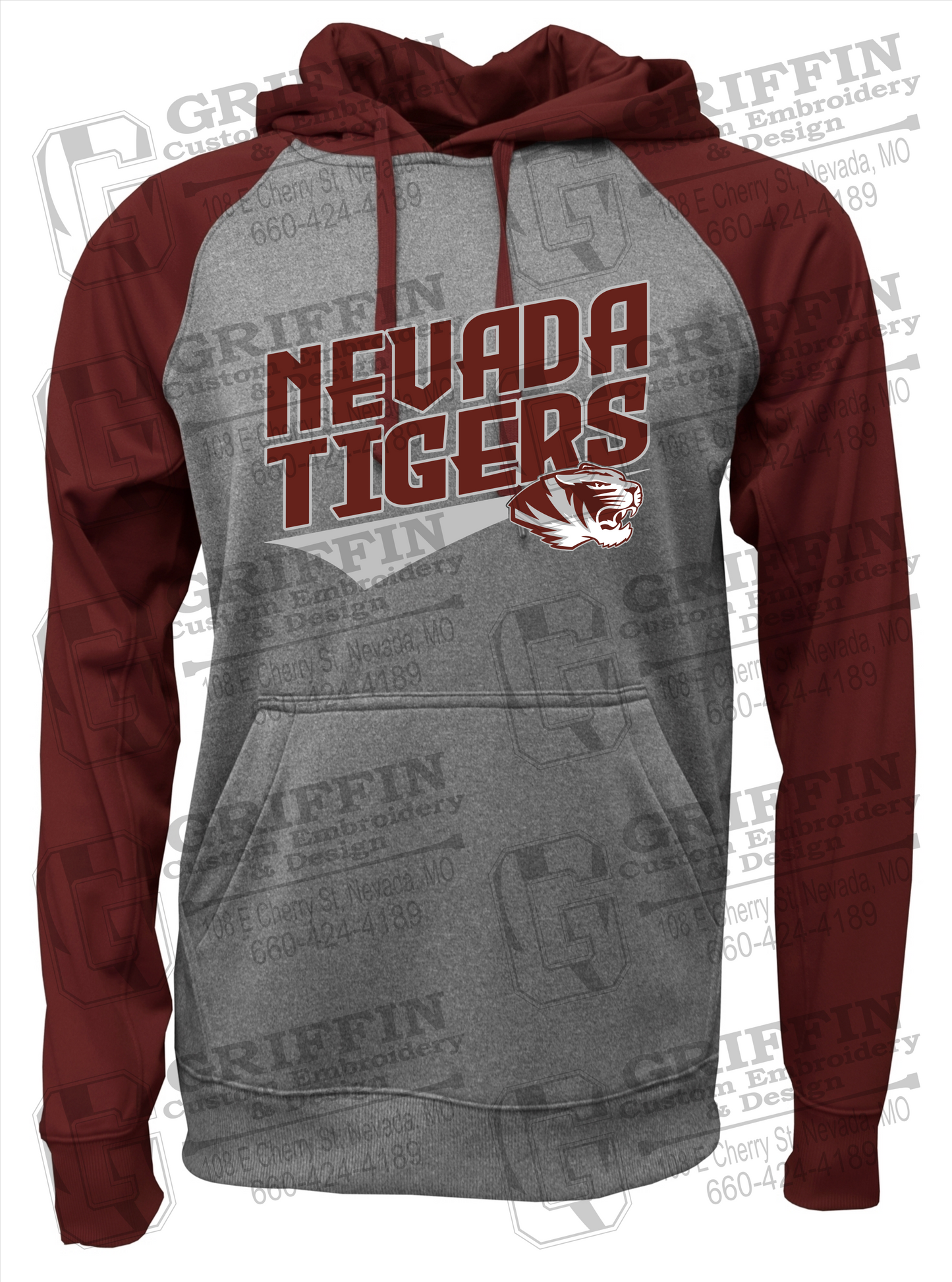 Nevada Tigers 21-E Raglan Hoodie